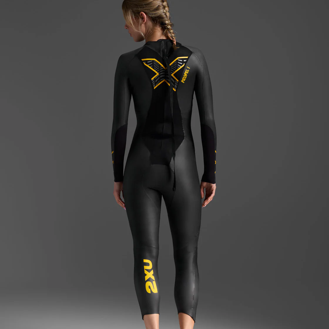 2XU Propel P:1 Wetsuit Womens - Black/Ambition - Image 4