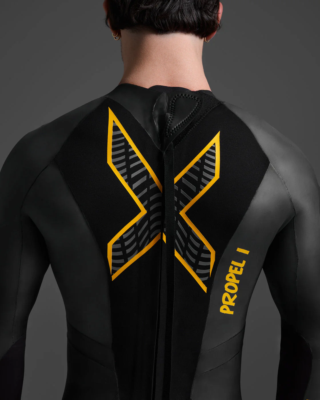 2XU Propel P:1 Wetsuits Mens - Black/Ambition - Image 4