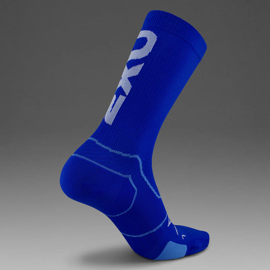 2XU Vectr Cushion Crew Surf/White Sock - Image 2