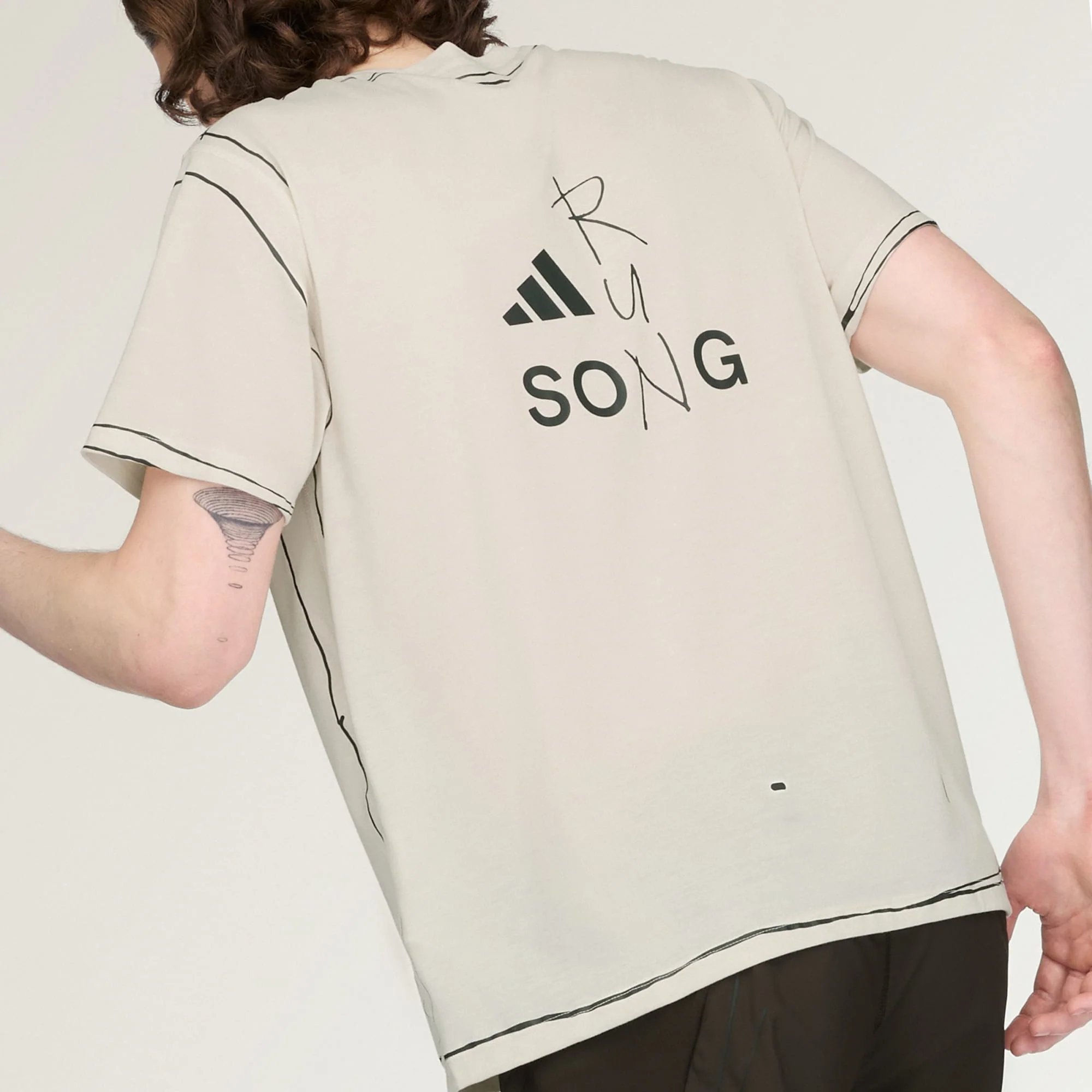 Adidas Adi365 SFTM Running UniteFit T-Shirt Halo Ivory - Image 3
