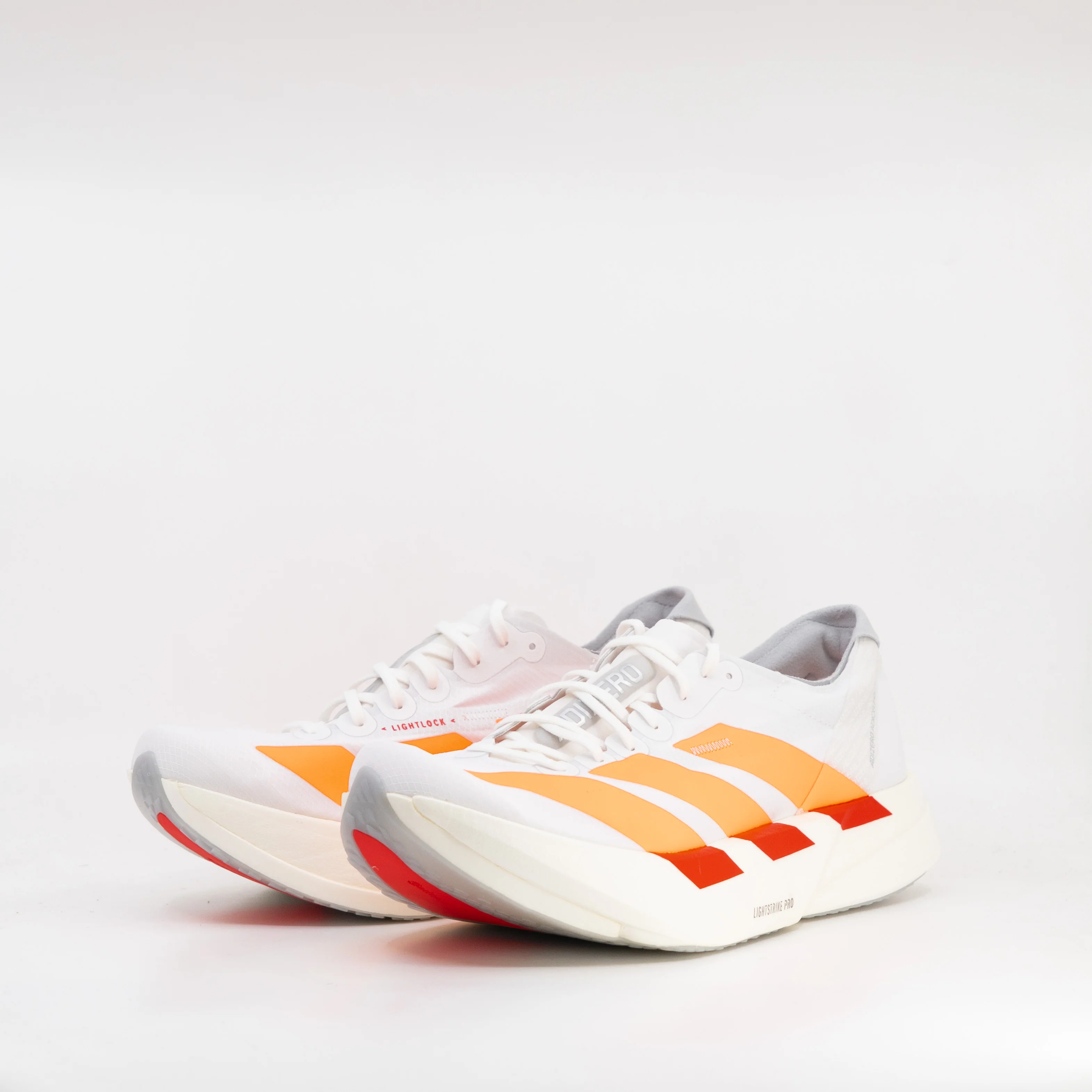 Adidas Adizero Adios Pro 4 (D Standard) Mens Cloud White/Lucid Orange/Lucid Red