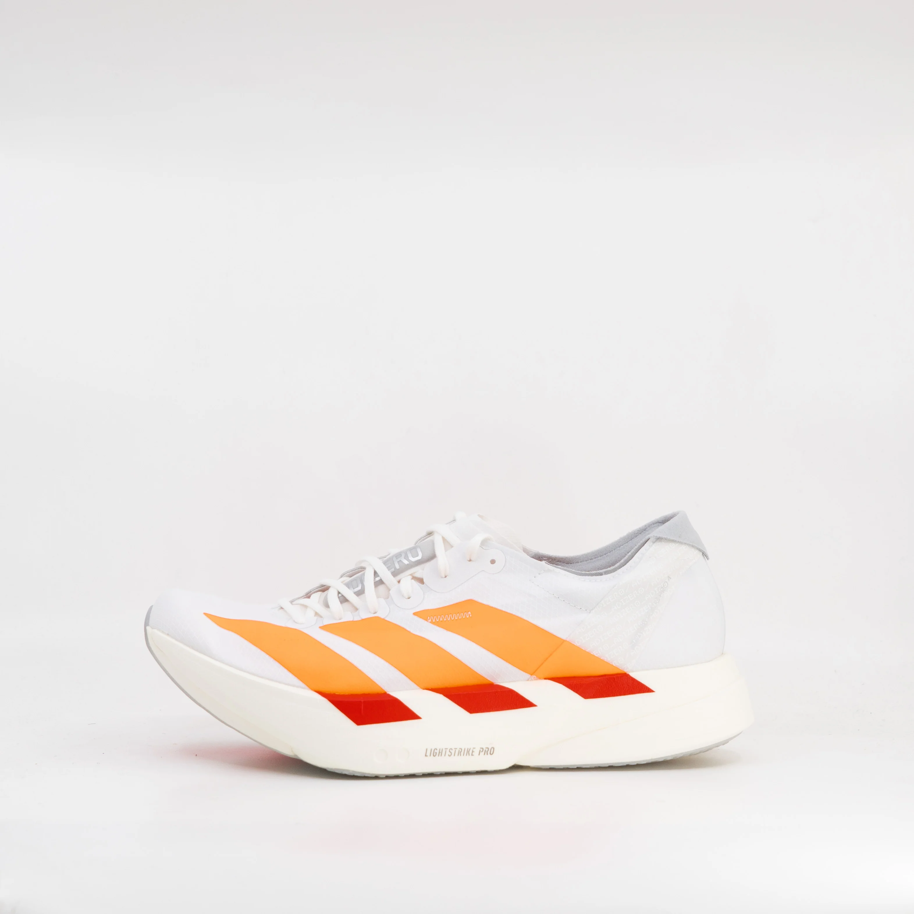 Adidas Adizero Adios Pro 4 (D Standard) Mens Cloud White/Lucid Orange/Lucid Red - Image 2