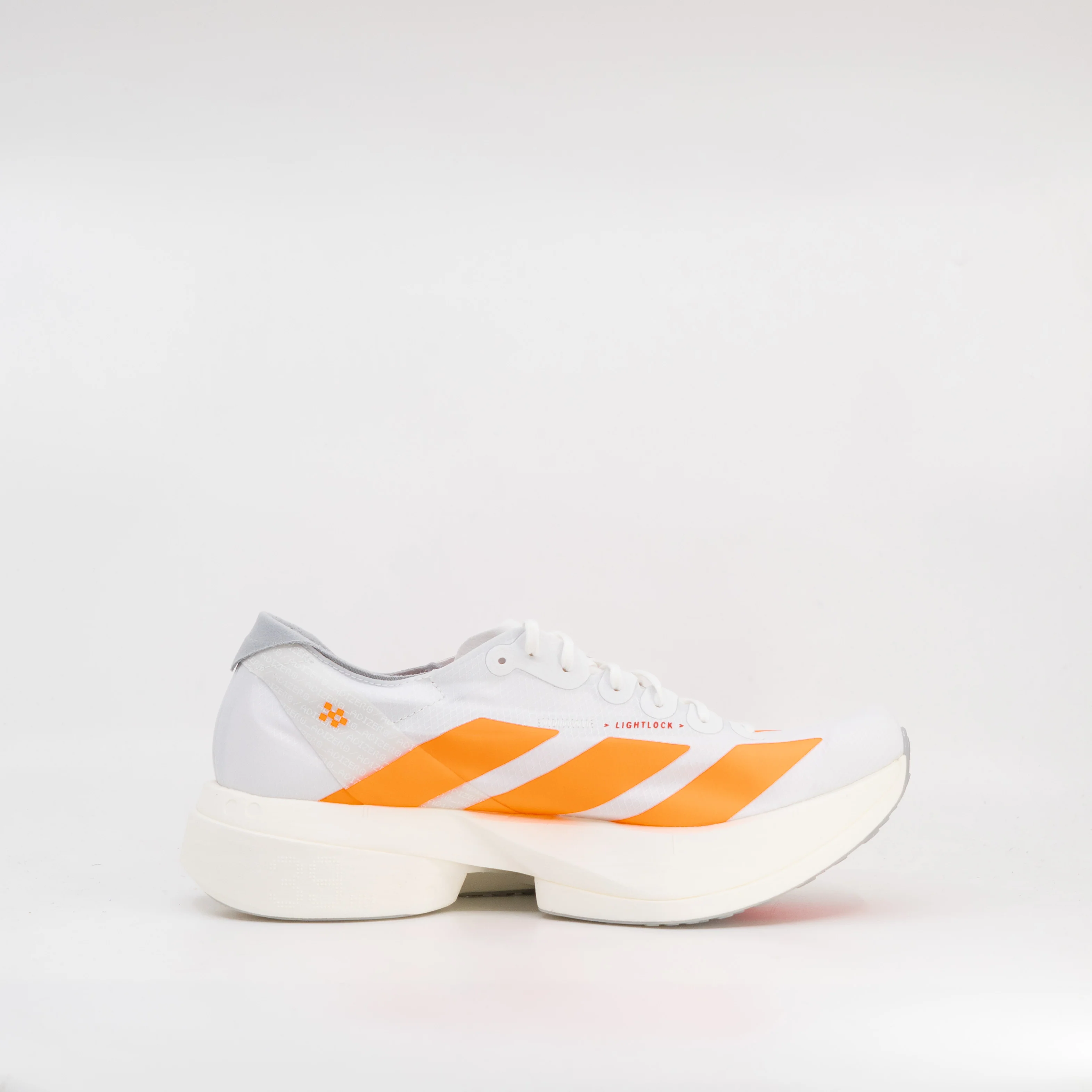 Adidas Adizero Adios Pro 4 (D Standard) Mens Cloud White/Lucid Orange/Lucid Red - Image 3