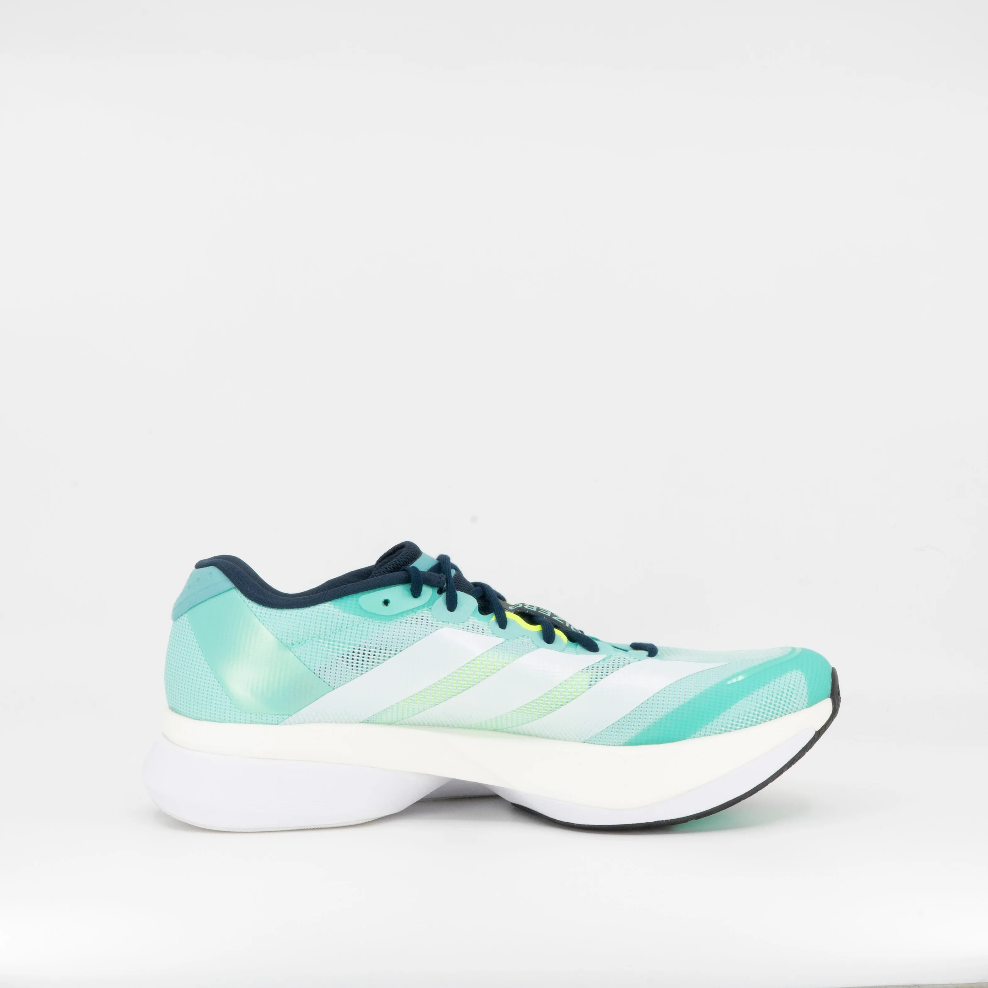 Adidas Adizero Boston 13 (B Standard) Womens Aqua/Lucid Lemon - Image 4