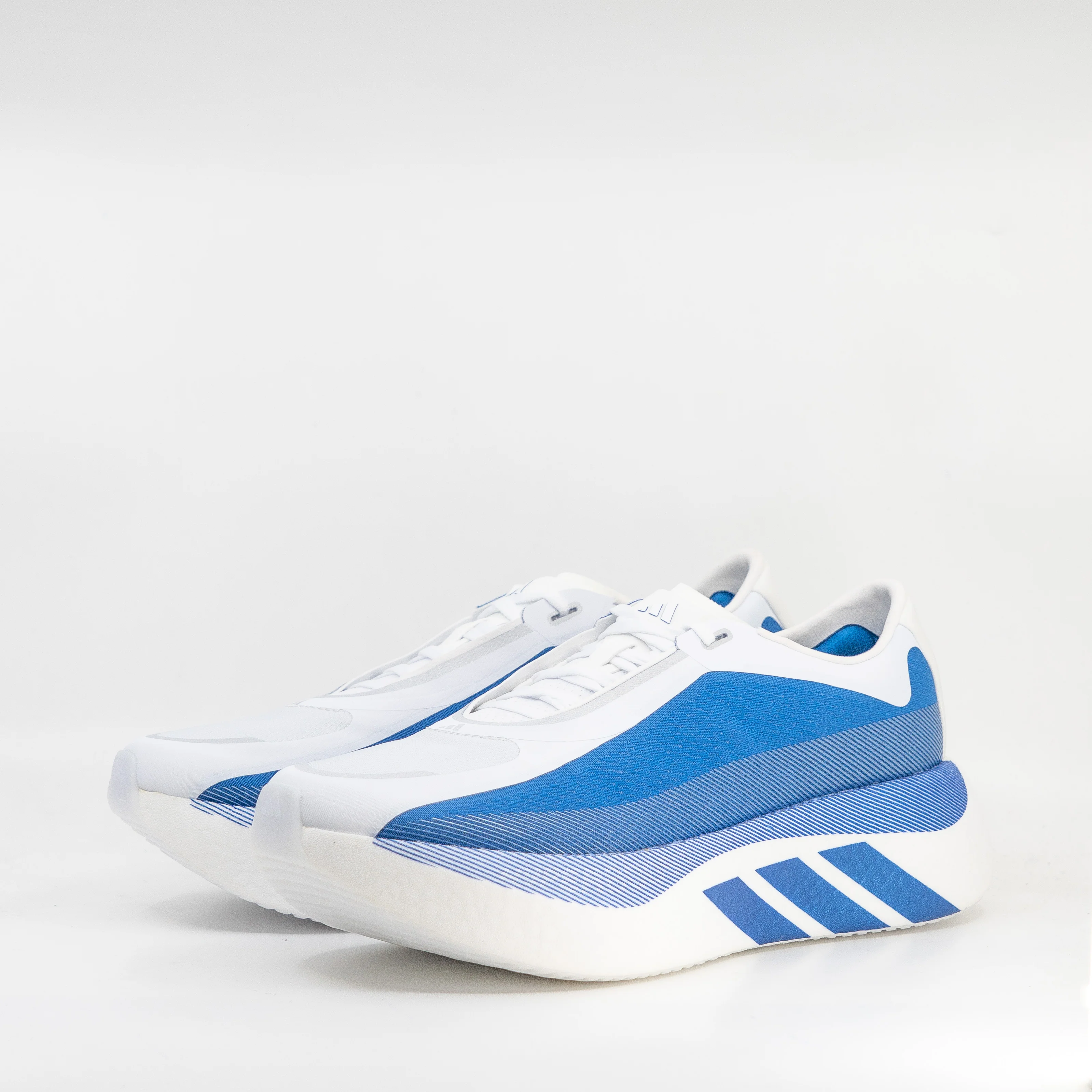Adidas Hyperboost Edge (D Standard) Mens Cloud White/Equipment Blue/Zero Metalic
