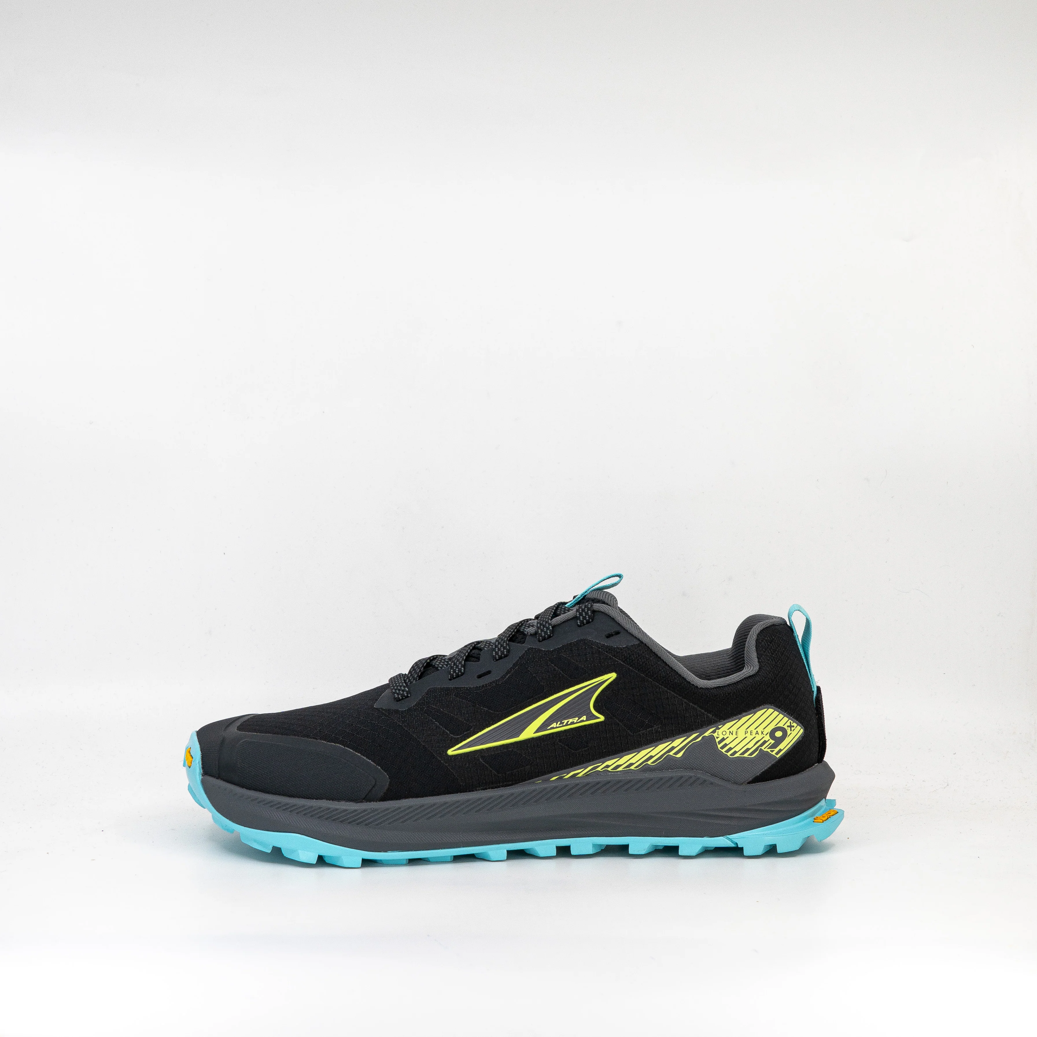 Altra Lone Peak 9 + (D Standard) Mens Black Lime - Image 2
