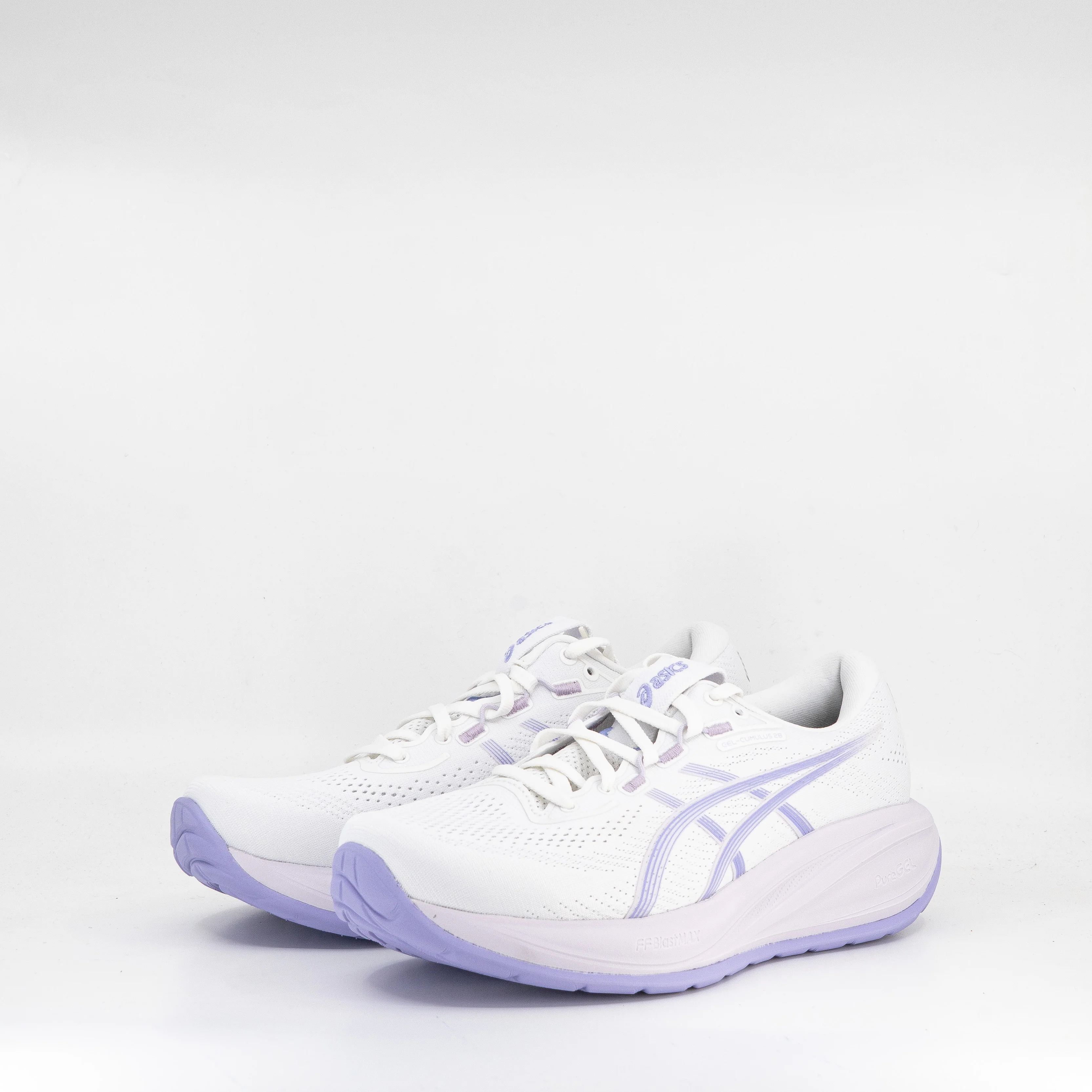 Asics Gel-Cumulus 28 (D Wide) Womens White/Bluebell