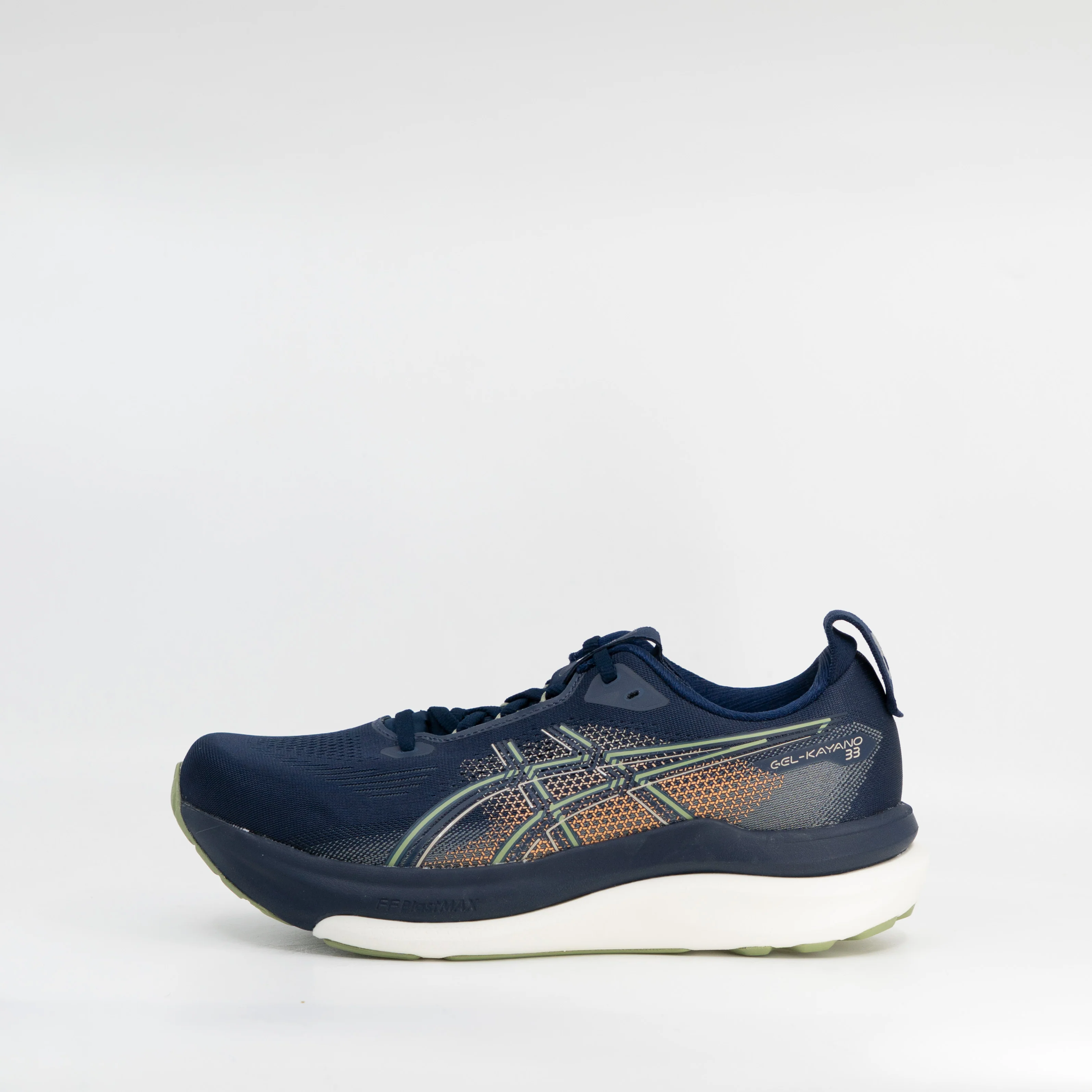 Asics Gel-Kayano 33 (2E Wide) Mens Midnight/Khaki Green - Image 2