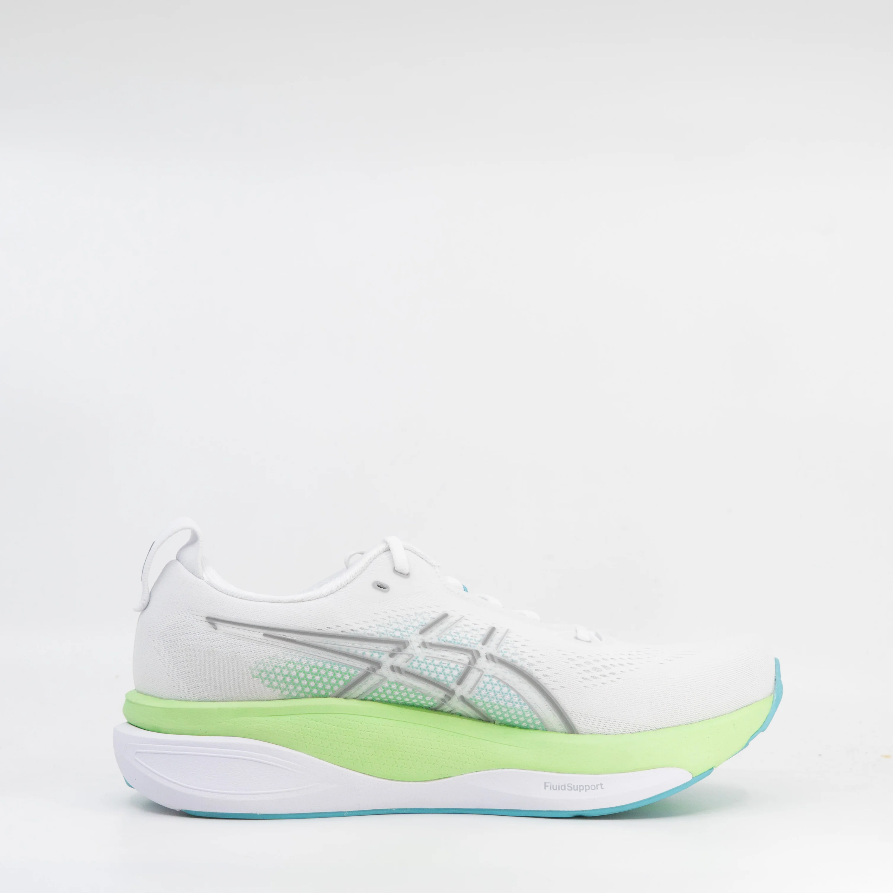 Asics Gel-Kayano 33 (D Standard) Mens White/Energy Aqua - Image 3
