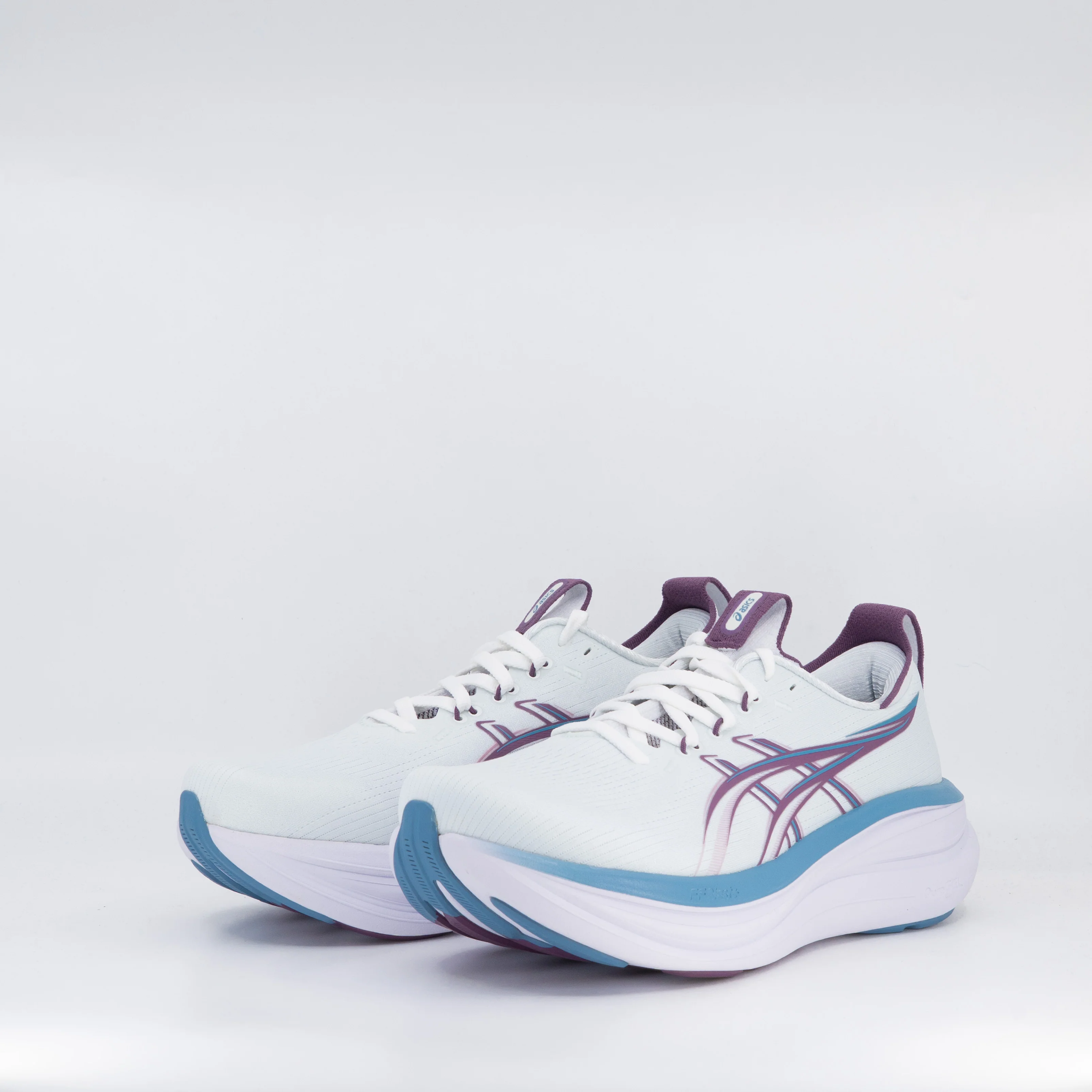 Asics Gel-Nimbus 28 (D Wide) Womens Arctic Blue/ Velvet Purple