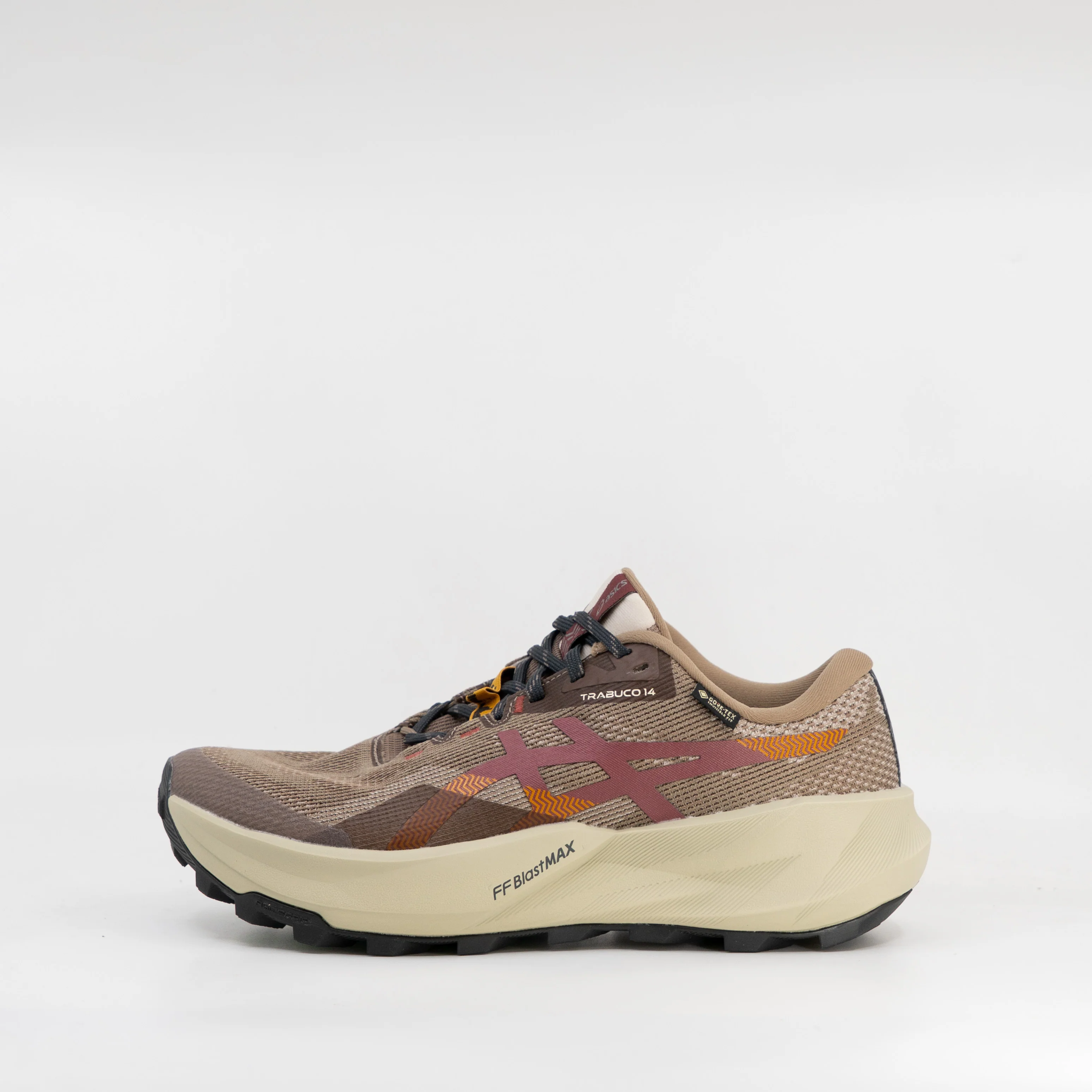 Asics Gel-Trabuco 14 G-TX (D Standard) Mens Taupe Grey/Oatmeal - Image 2