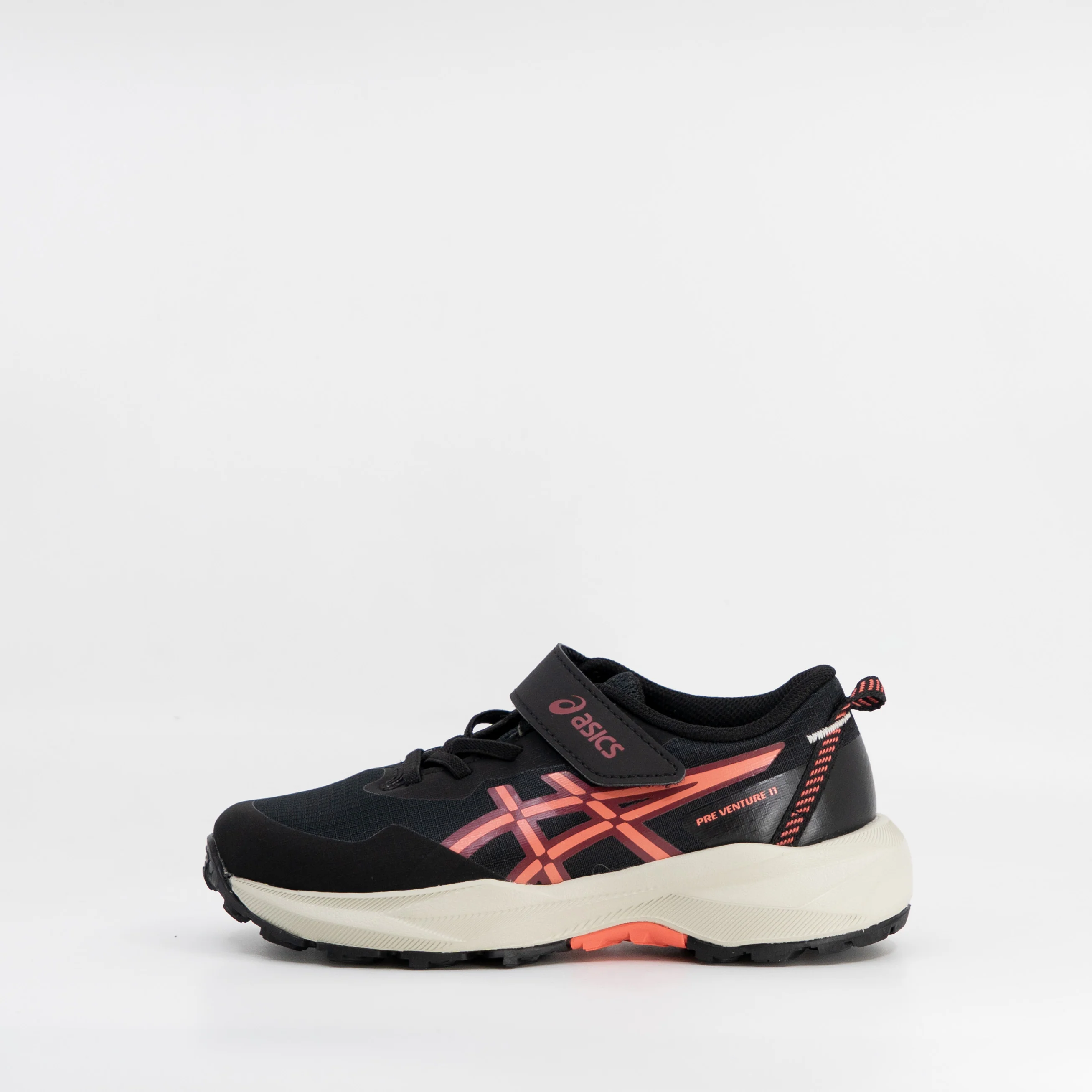 Asics Pre-Venture 11 PS (Kids) Black/Papaya - Image 2