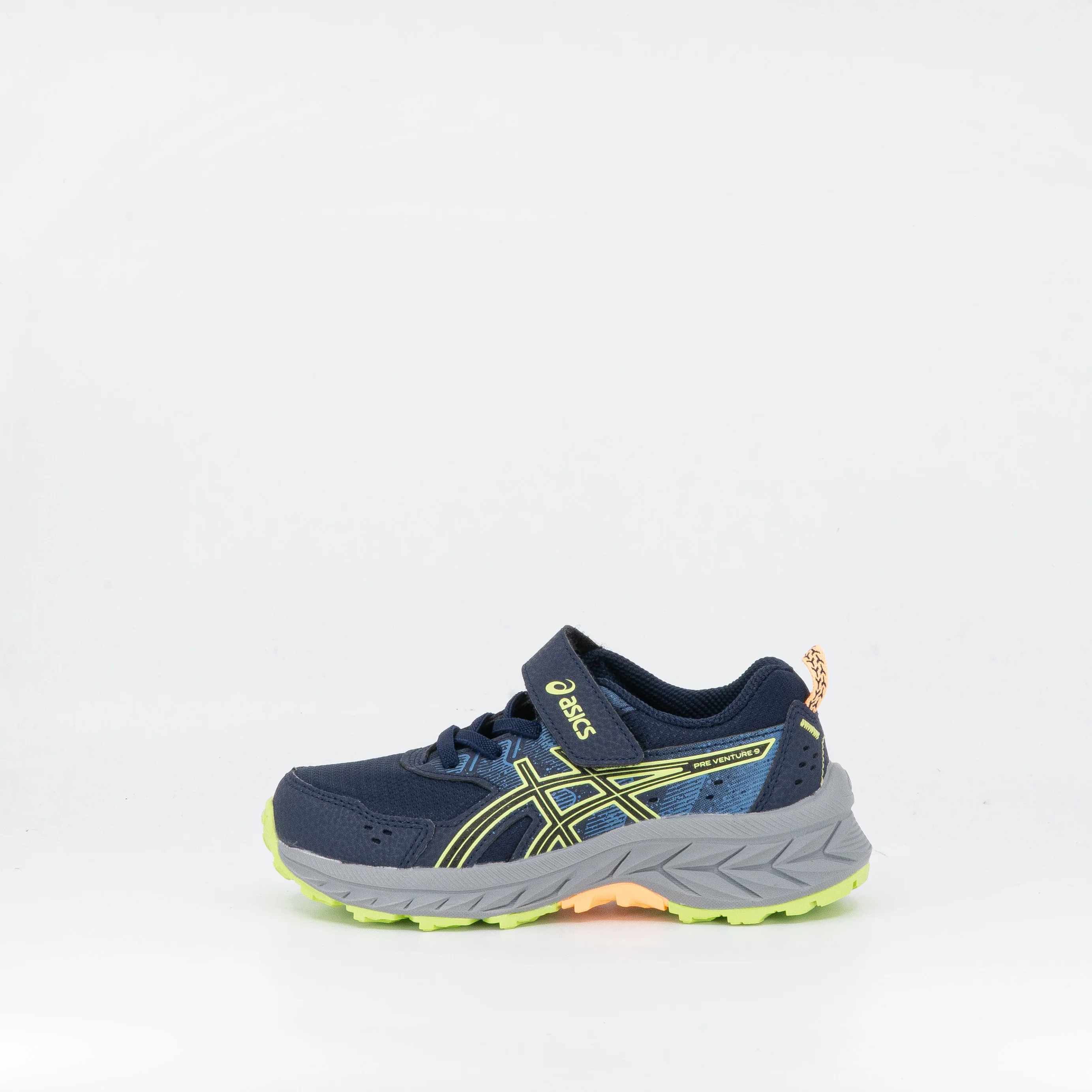 Asics Gel Venture 9 PS (Kids) Midnight/Lime Green - Image 2