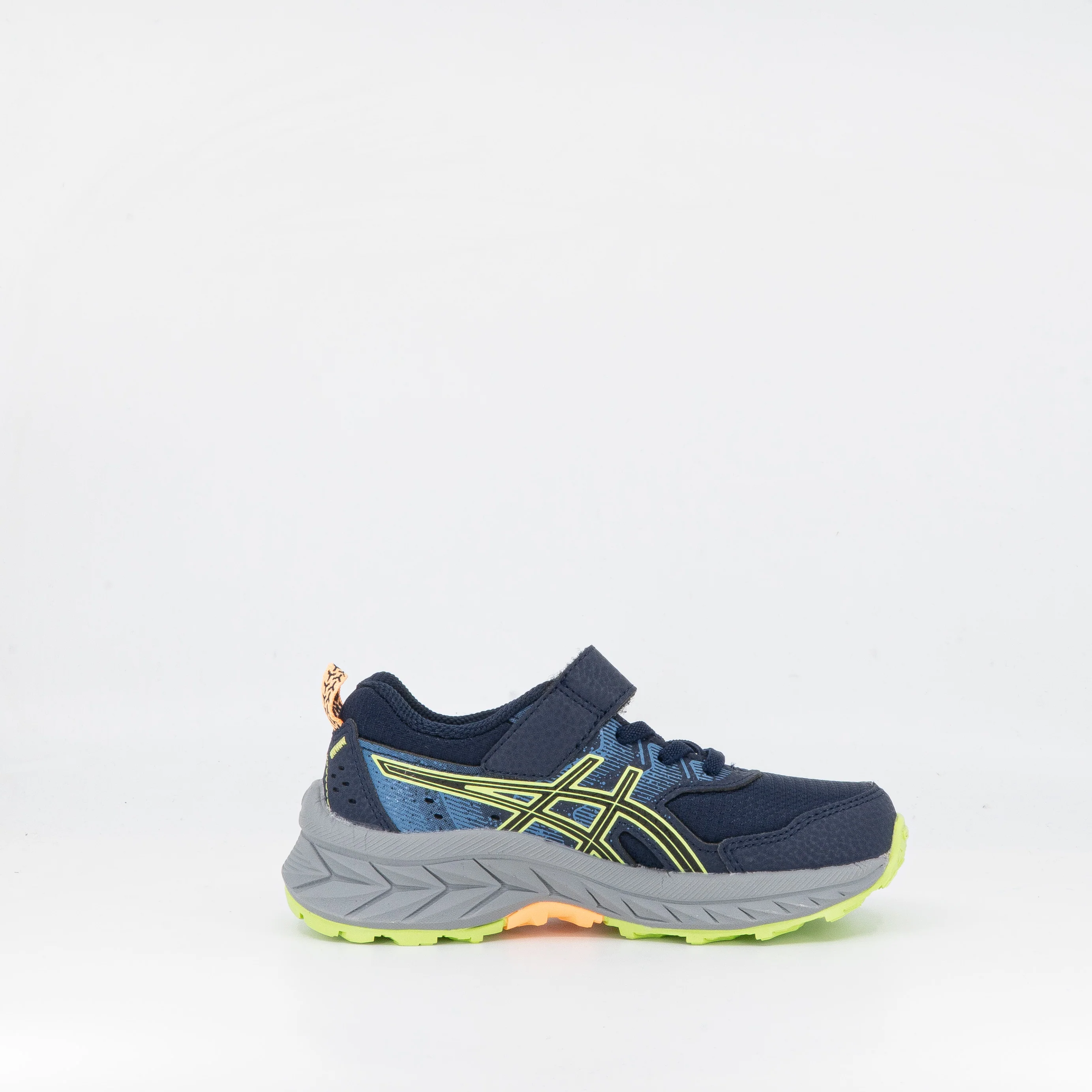 Asics Gel Venture 9 PS (Kids) Midnight/Lime Green - Image 3