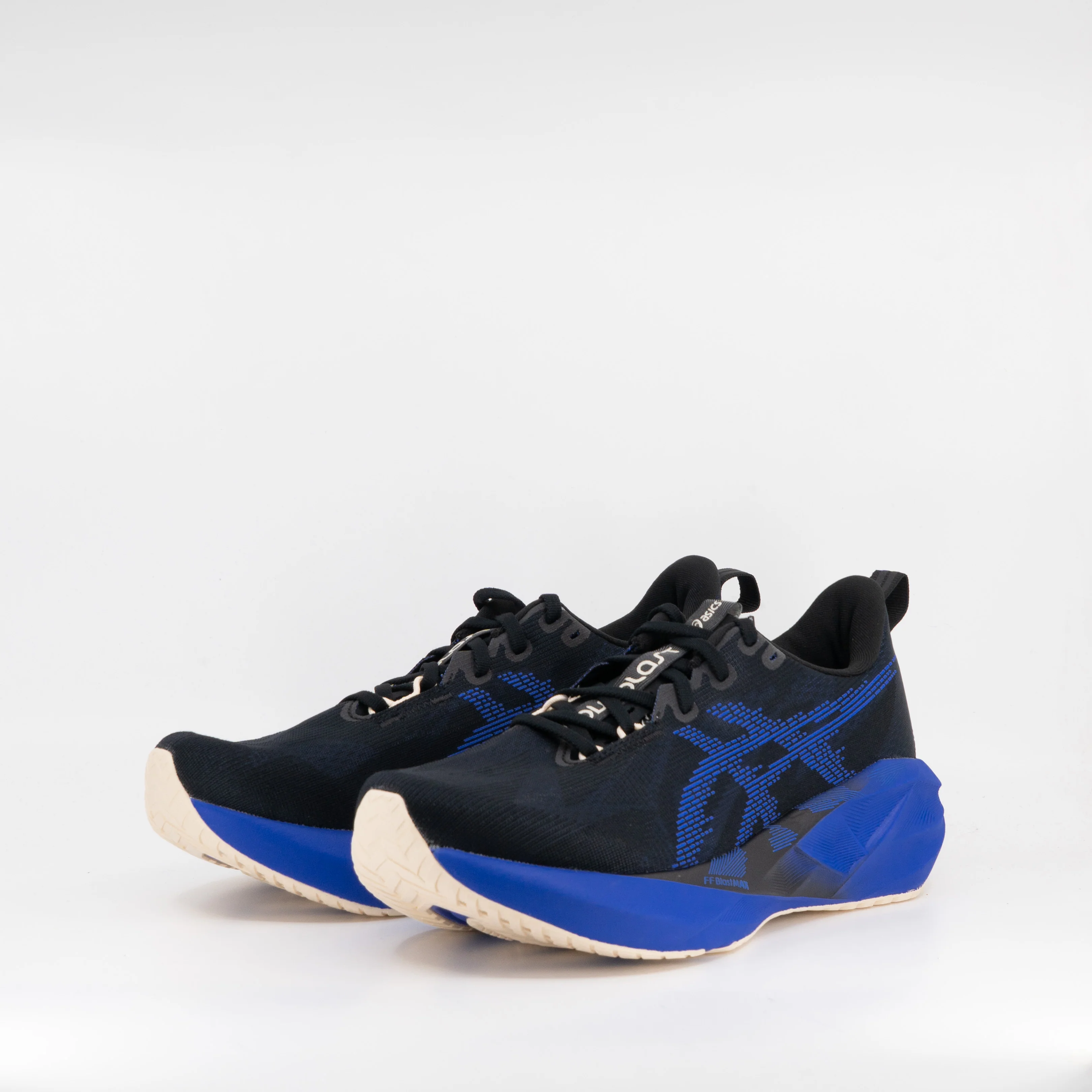 Asics Novablast 5 (2E Wide) Mens Black/Cobalt Burst