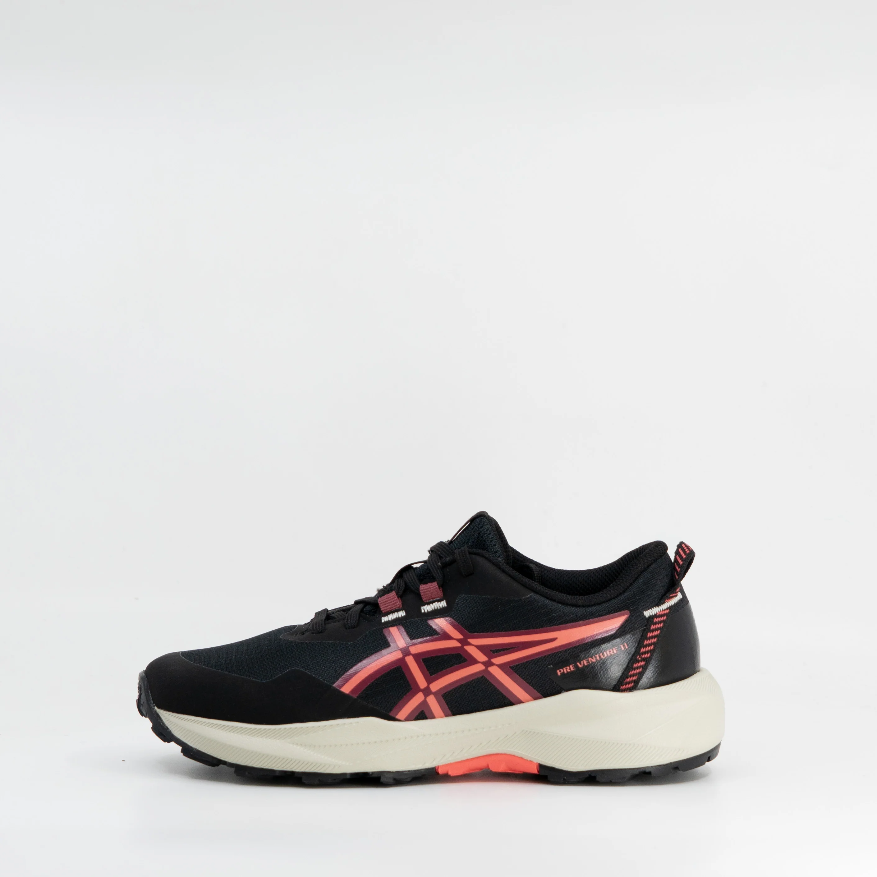 Asics Pre-Venture 11 GS (Kids) Black/Papaya - Image 2