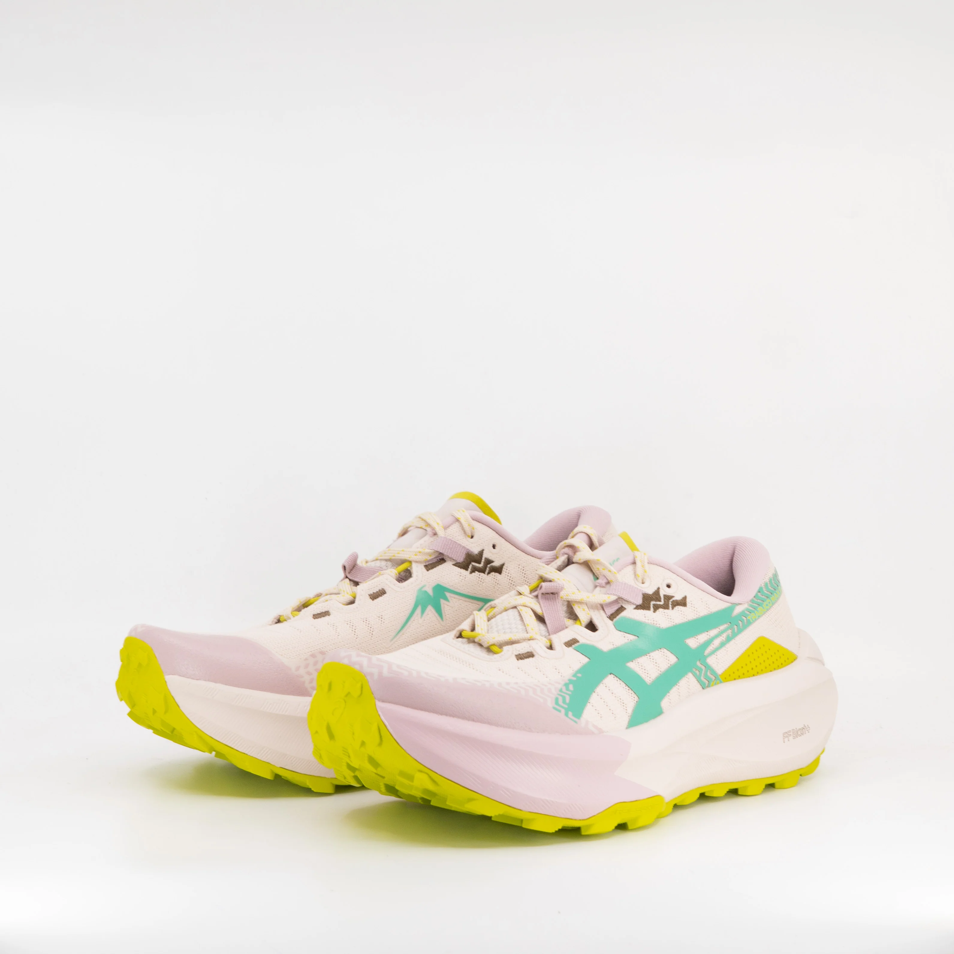 Asics Trabuco Max 5 (B Standard) Womens Mineral Beige/Aurora Green