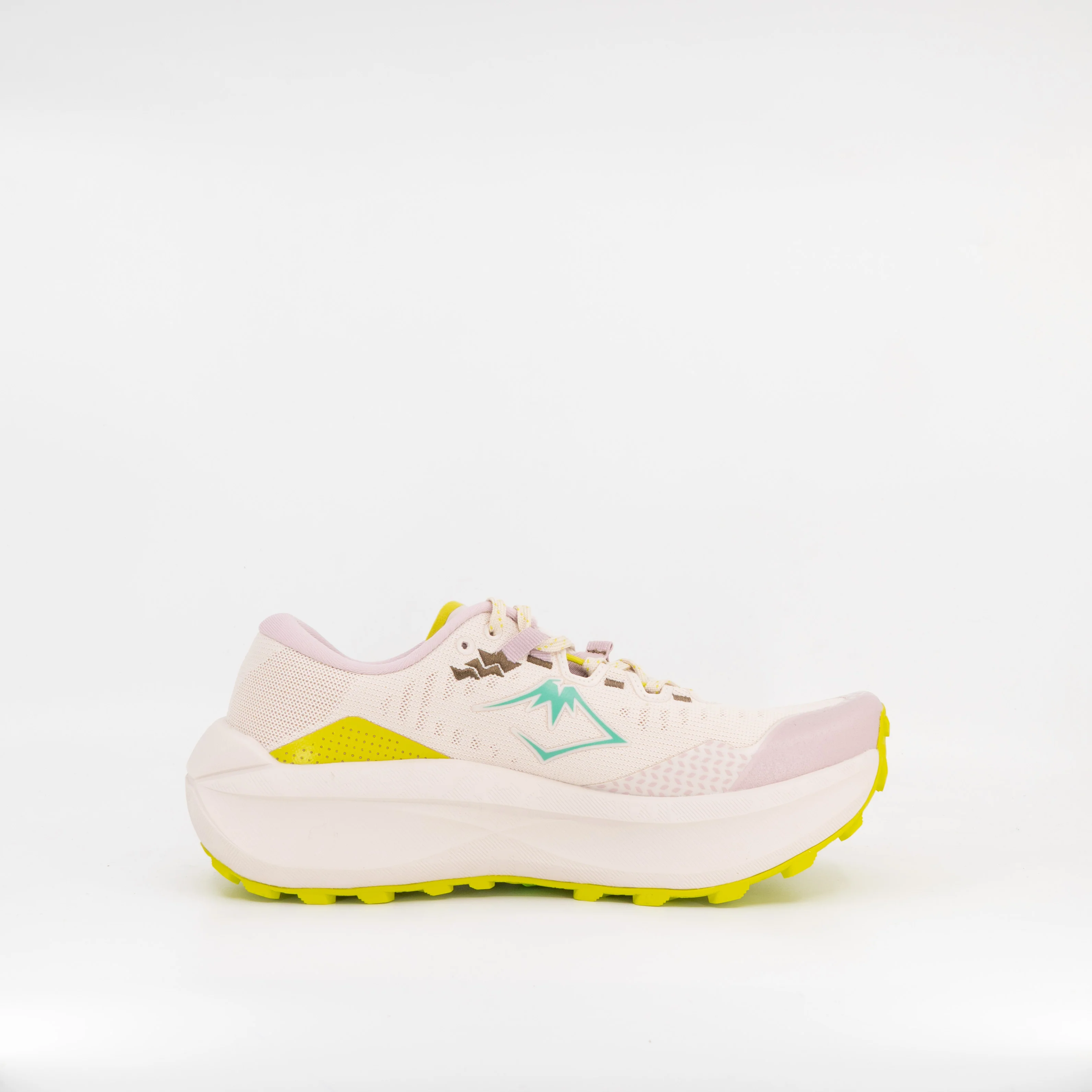 Asics Trabuco Max 5 (B Standard) Womens Mineral Beige/Aurora Green - Image 3