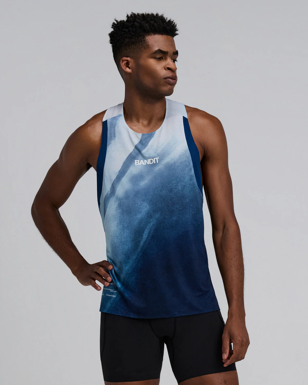 Bandit Specter™ Race Singlet (Mens) Undertow Ink/Blue Multi - Image 3