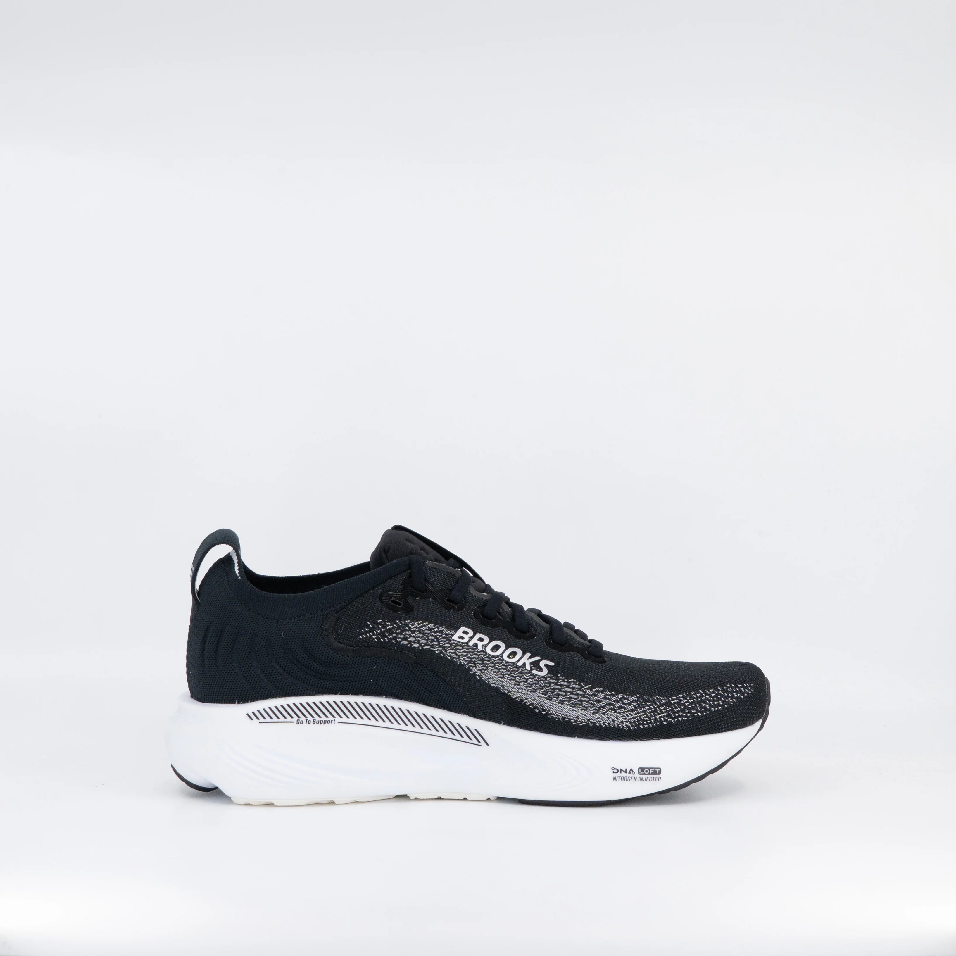 Brooks Adrenaline GTS 25 (2E Wide) Mens Black/Grey/White - Image 2