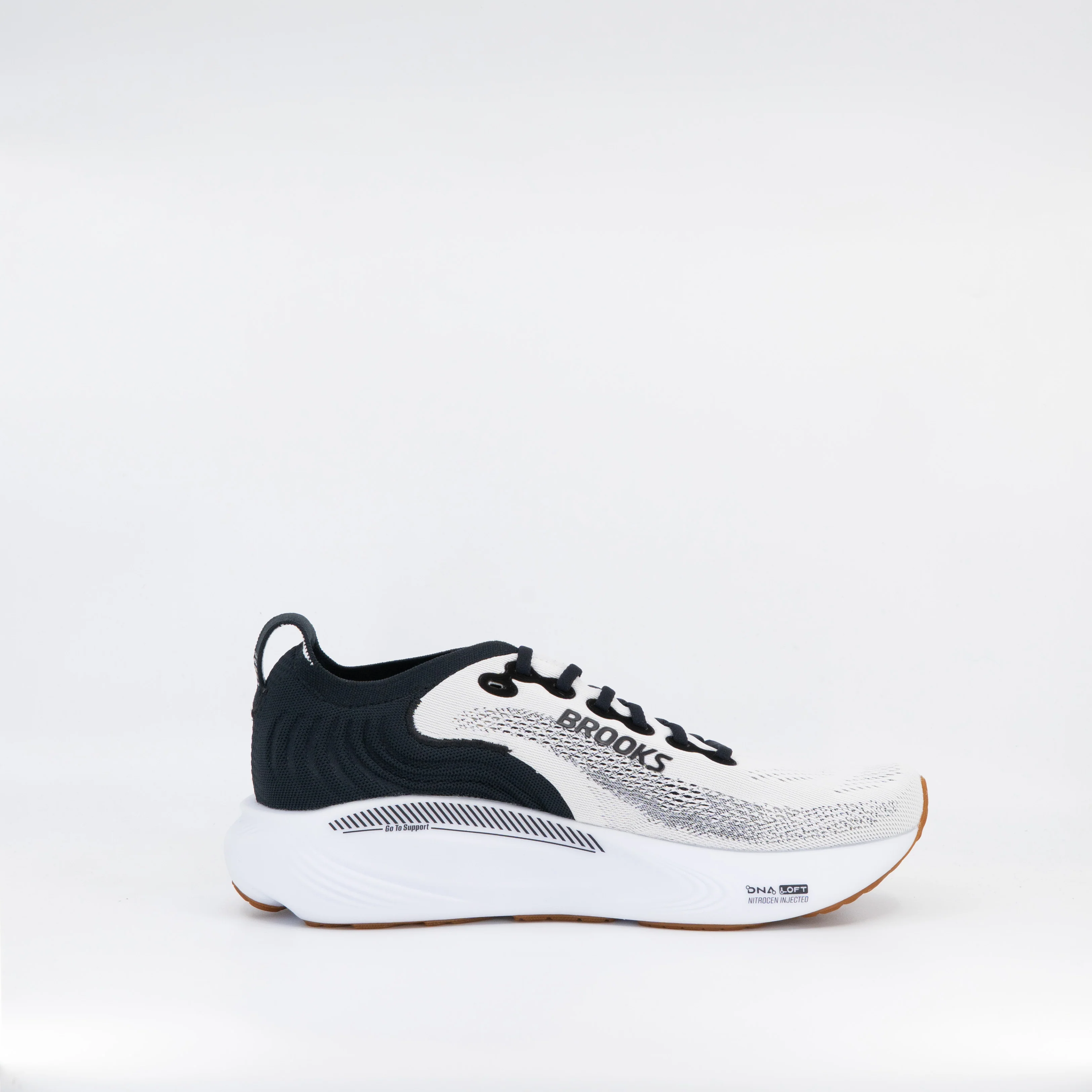 Brooks Adrenaline GTS 25 (B Standard) Womens White/Black/White - Image 3