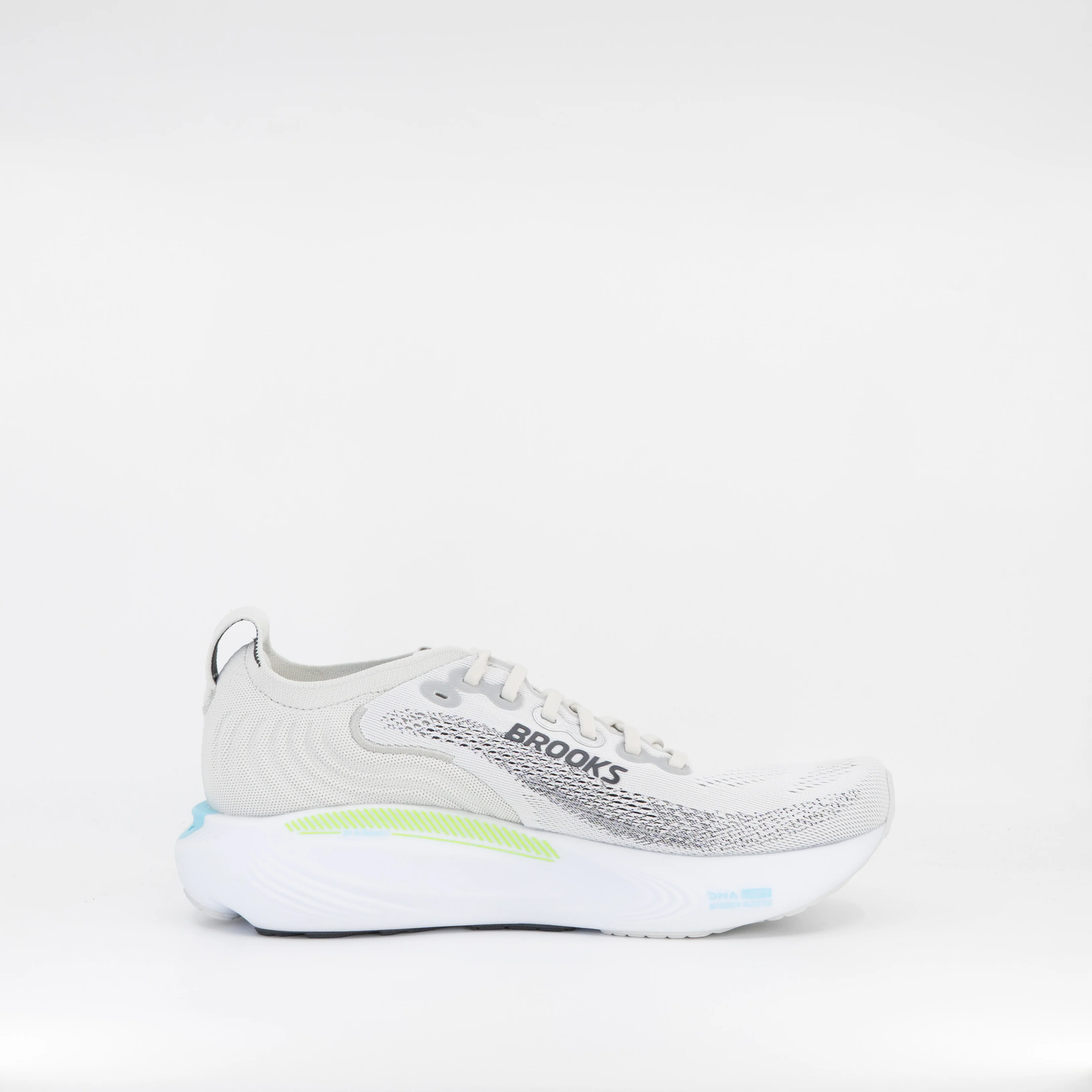 Brooks Adrenaline GTS 25 (D Standard) Mens Oyster/Green Gecko/Blue - Image 3