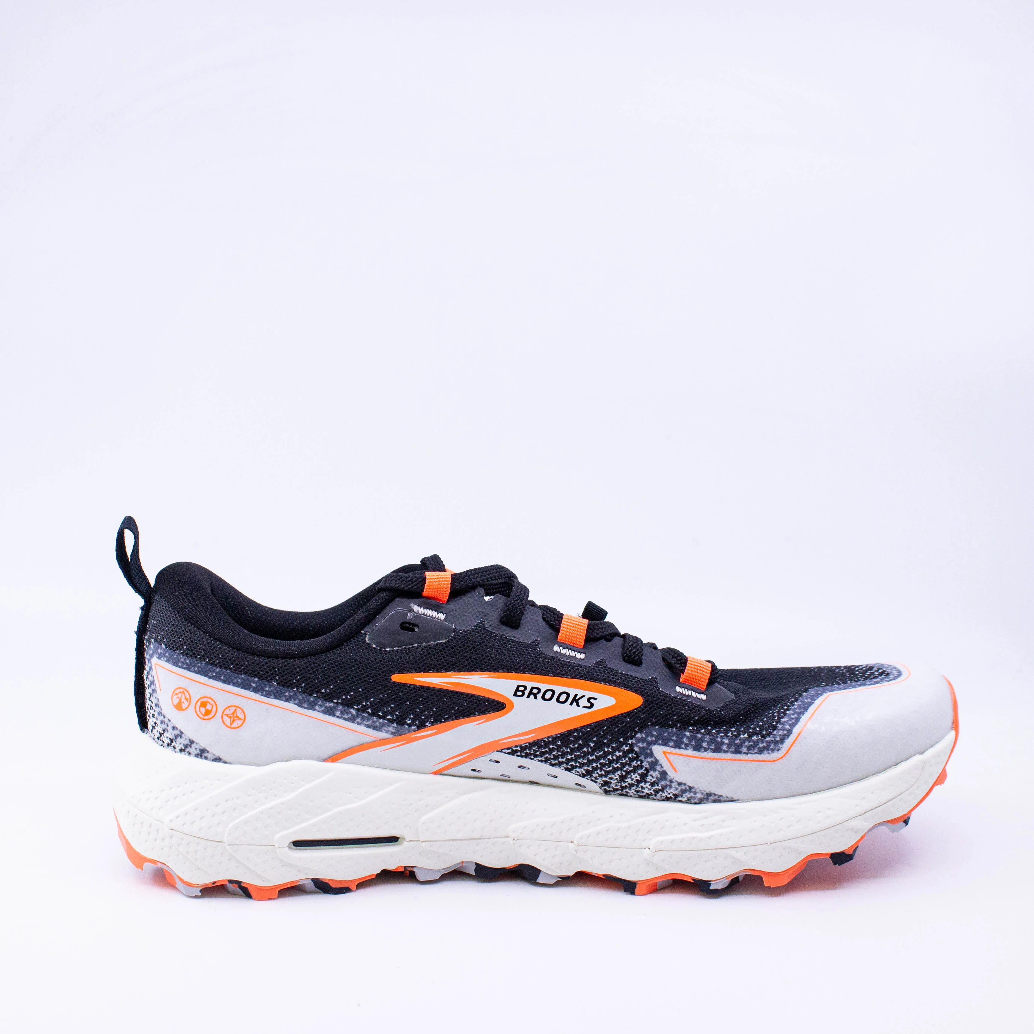 Brooks Cascadia 18 (B Standard) Womens Black/Blue Wash/Flame - Image 3