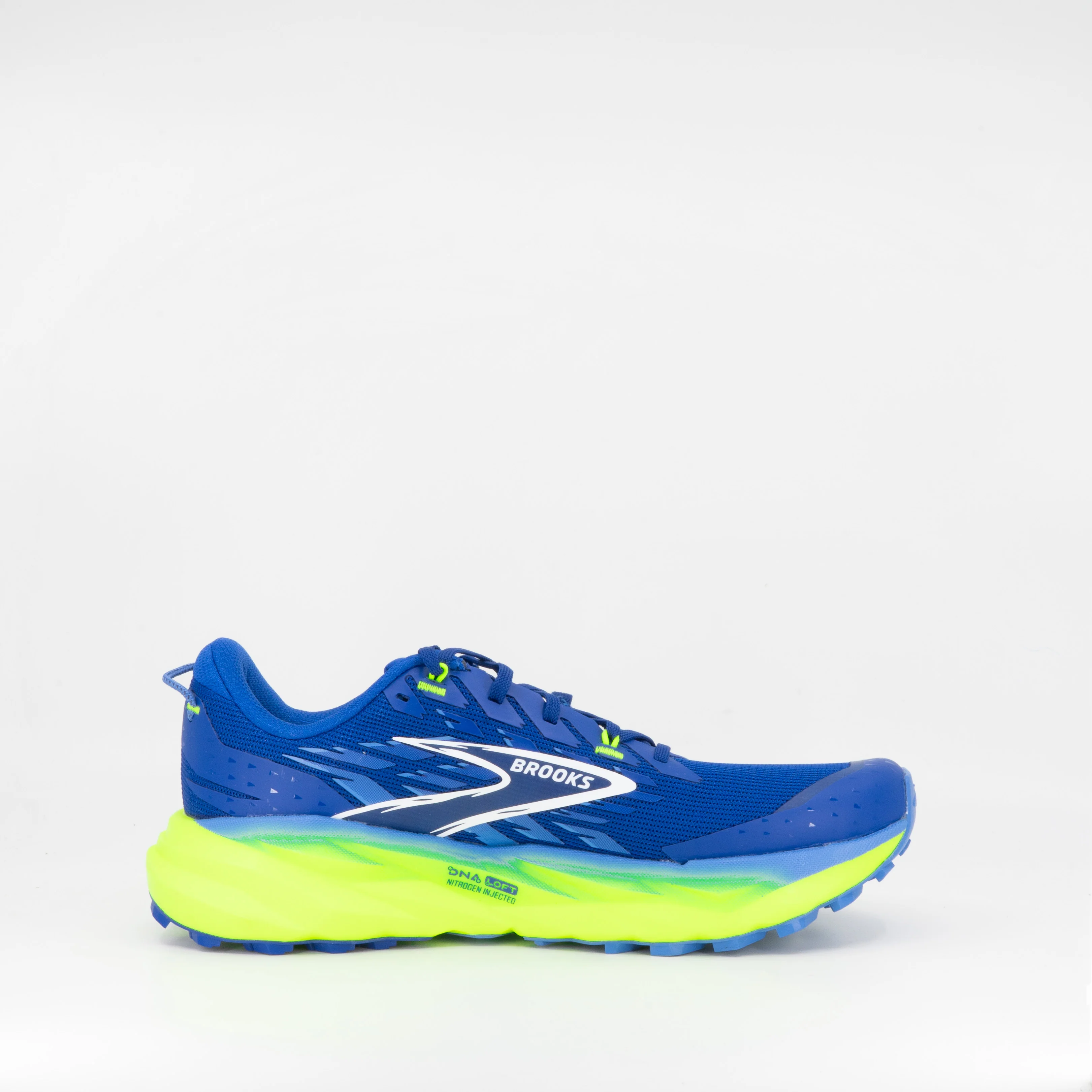 Brooks Cascadia 19 (2E Wide) Mens Surf the Web/Nightlife/White - Image 3