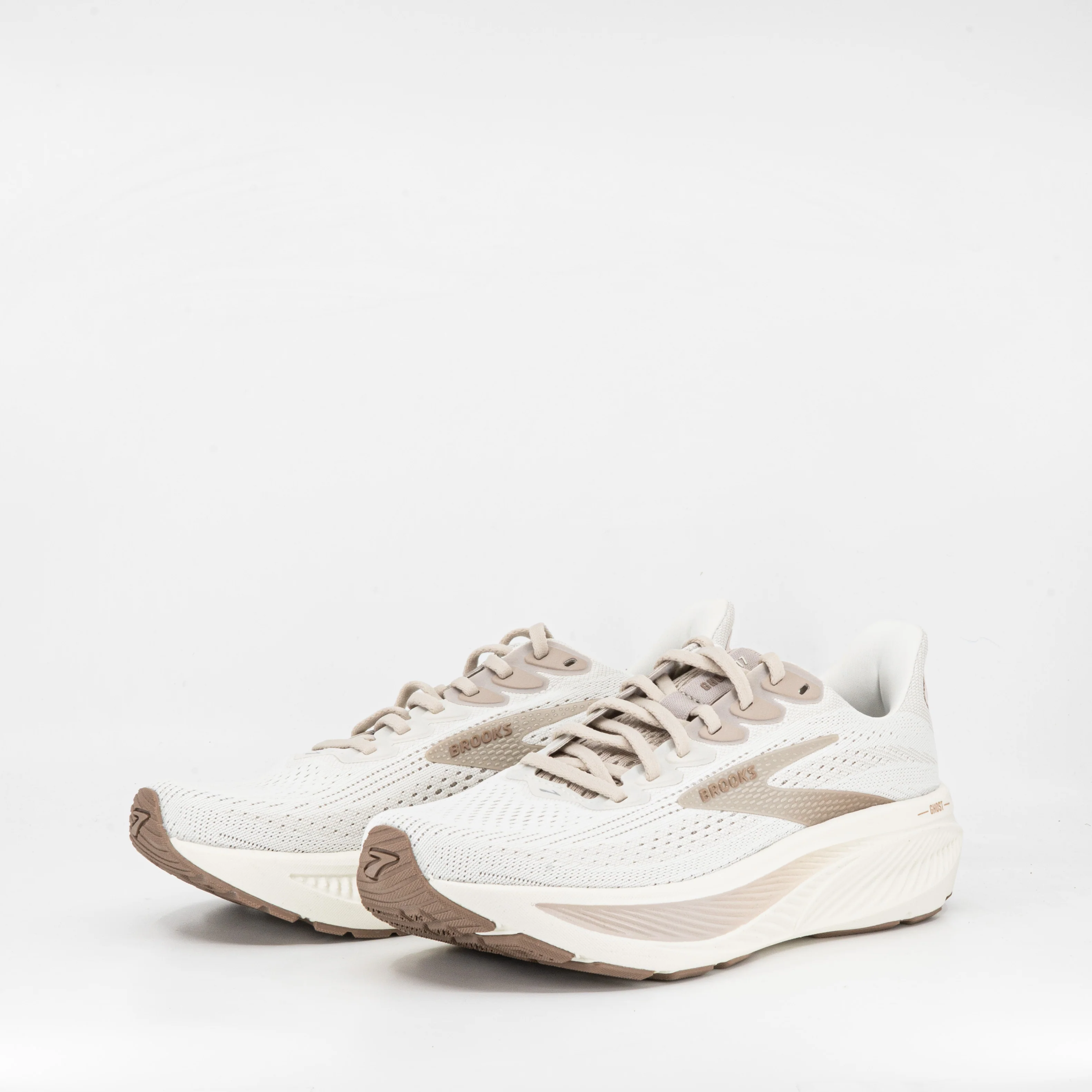 Brooks Ghost 17 (B Standard) Womens Grey/Chateau Grey/Portabella