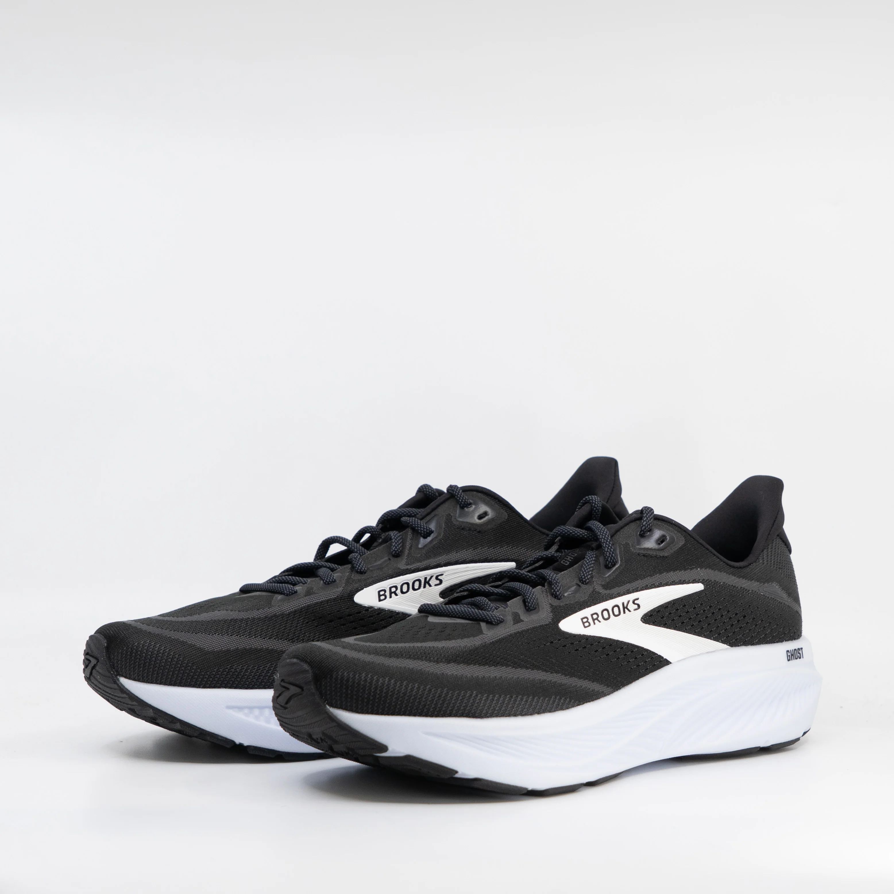 Brooks Ghost 18 (D Standard) Mens Black/Grey/White