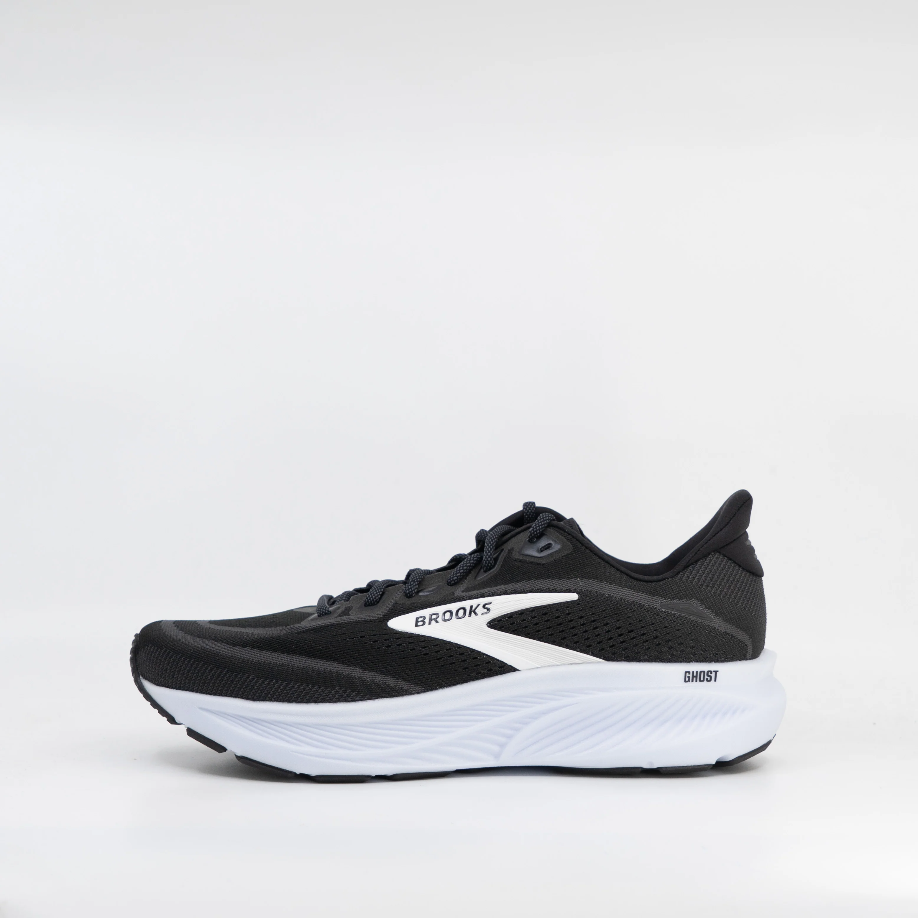 Brooks Ghost 18 (D Standard) Mens Black/Grey/White - Image 2