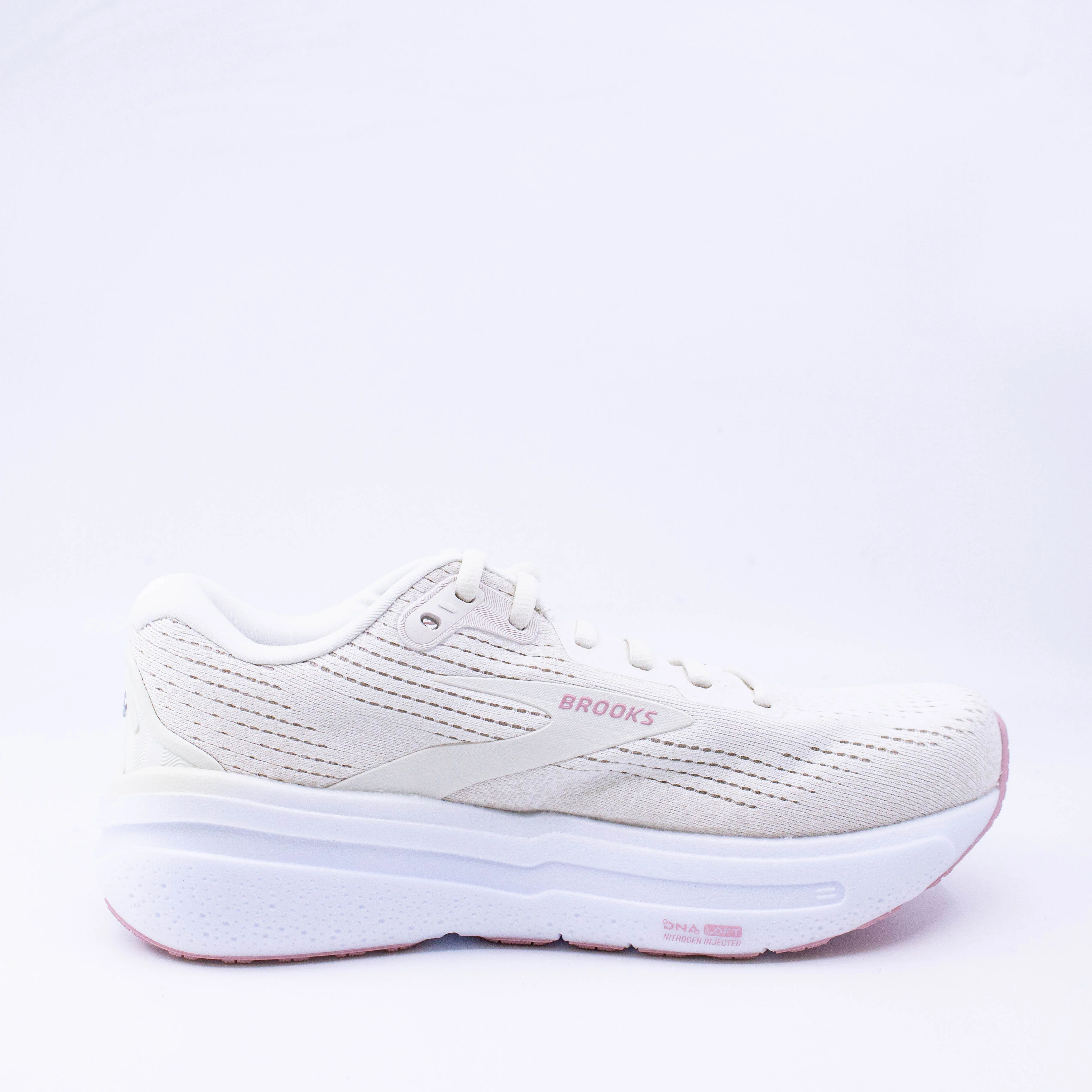 Brooks Ghost Max 2 (D Wide) Womens Coconut Milk/Grey/Zephyr - Image 3
