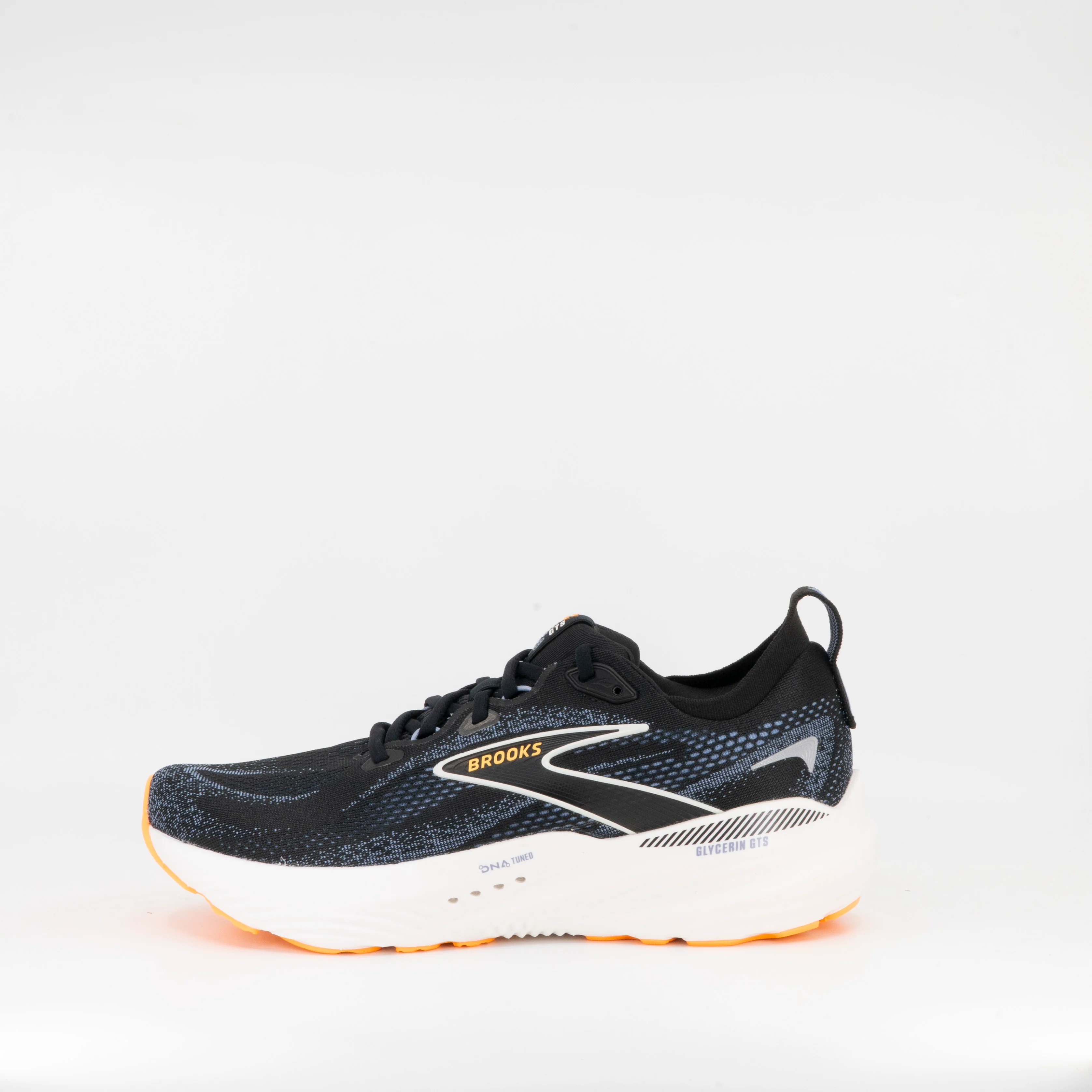 Brooks Glycerin GTS 22 (D Standard) Black/Country Blue/Orange Pop - Image 3