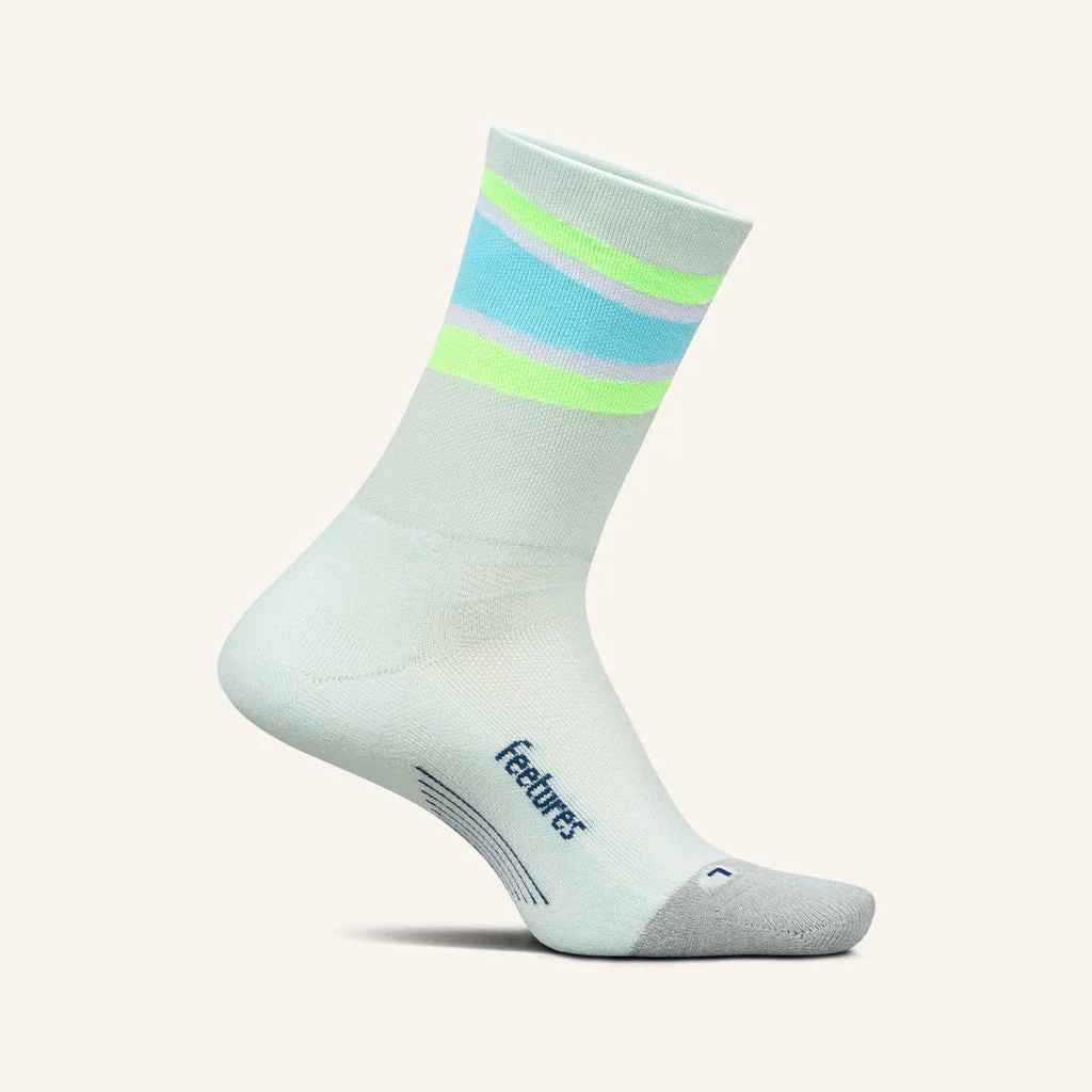 Feetures Elite Light Cushion Mini-Crew Mint Bounce