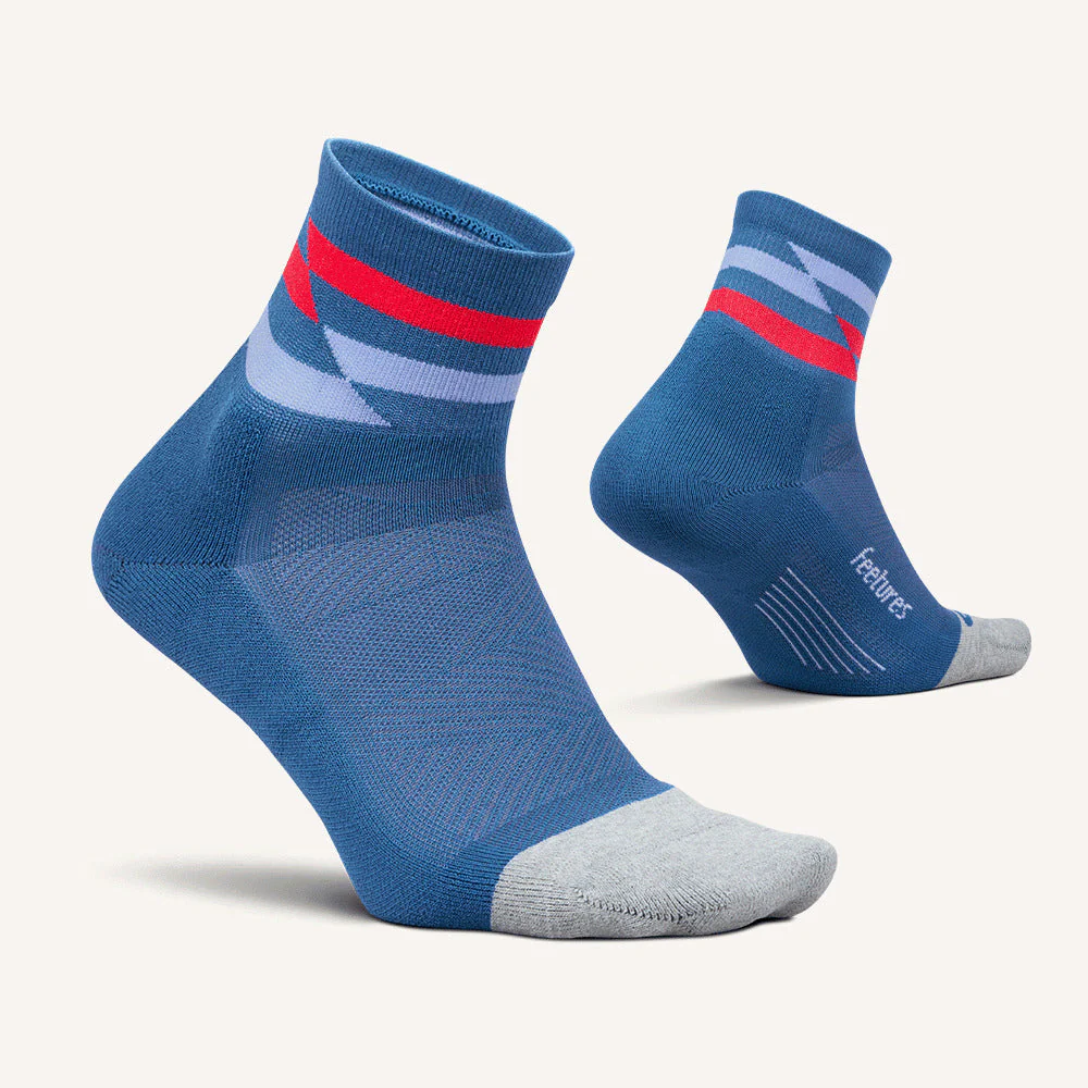 Feetures Elite Light Cushion Quarter Blue Track - Image 2