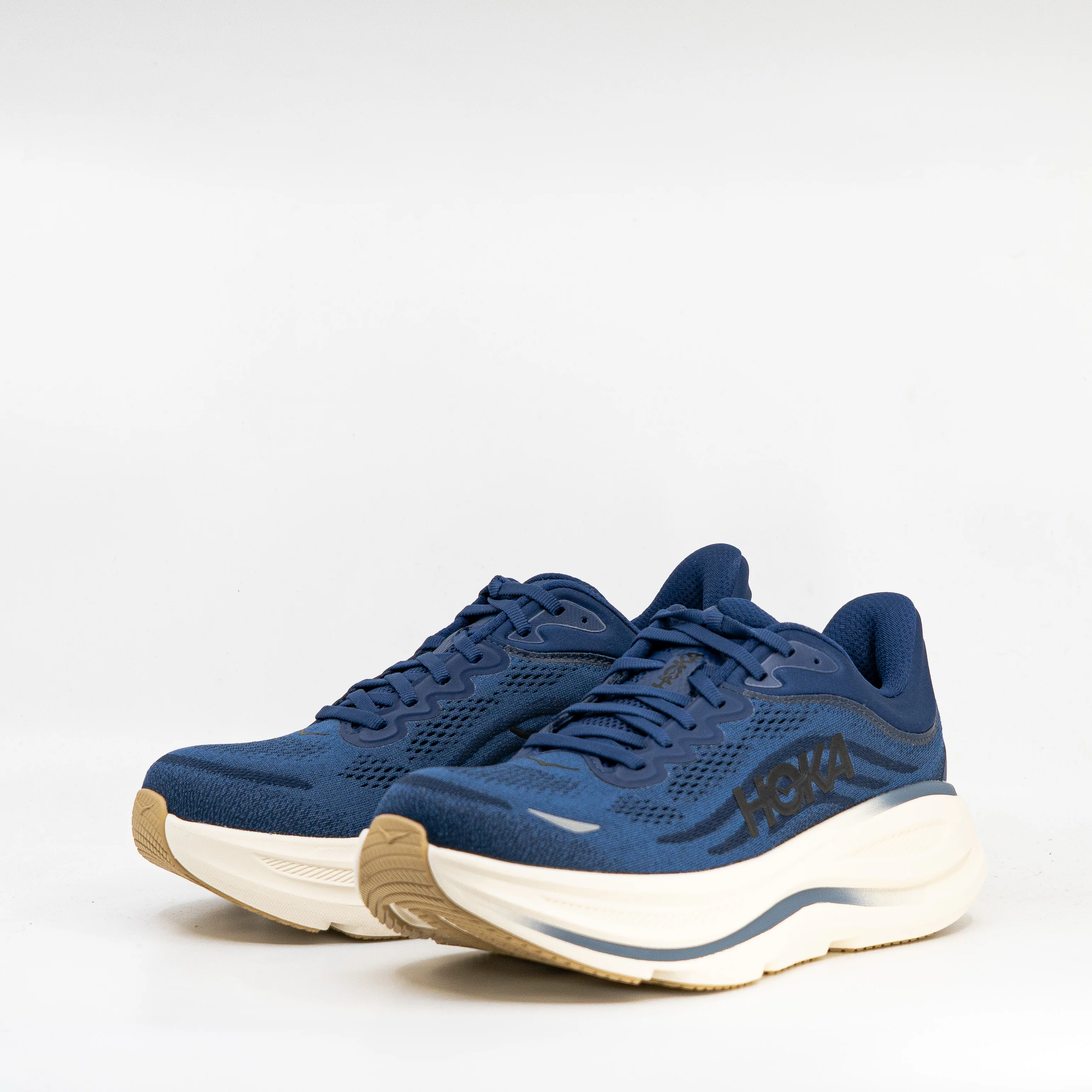 Hoka Bondi 9 (2E Wide) Mens Midnight Blue/Varisty Navy