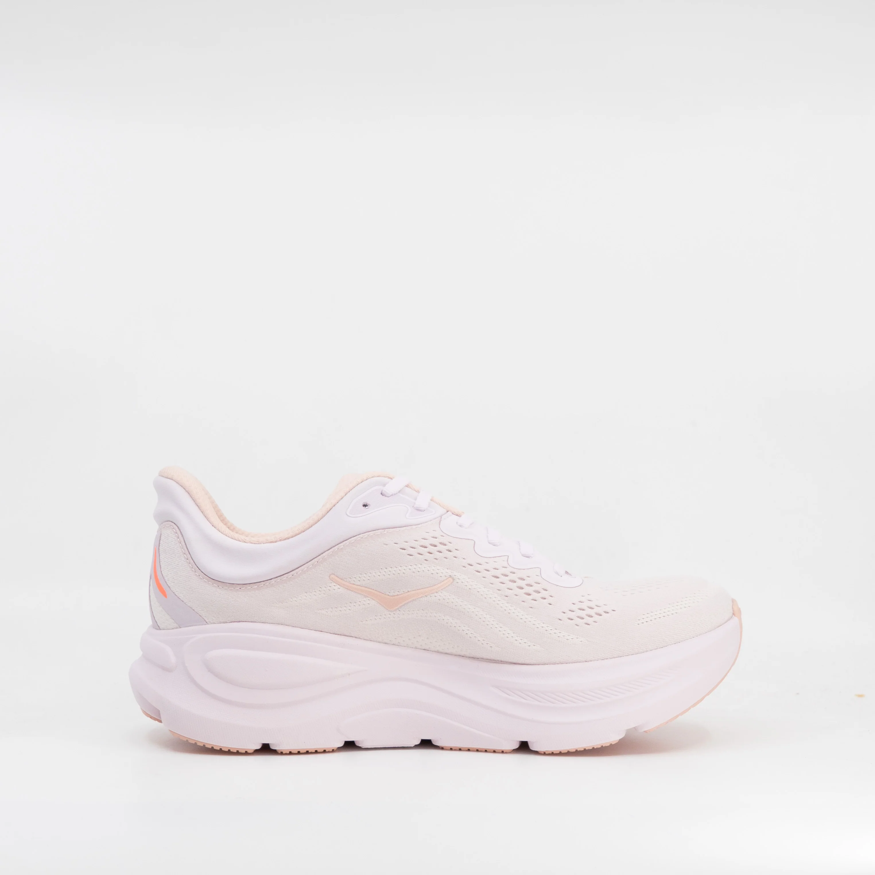Hoka Bondi 9 (B Standard) Womens Lilac Cream/Tangerine Glow - Image 3