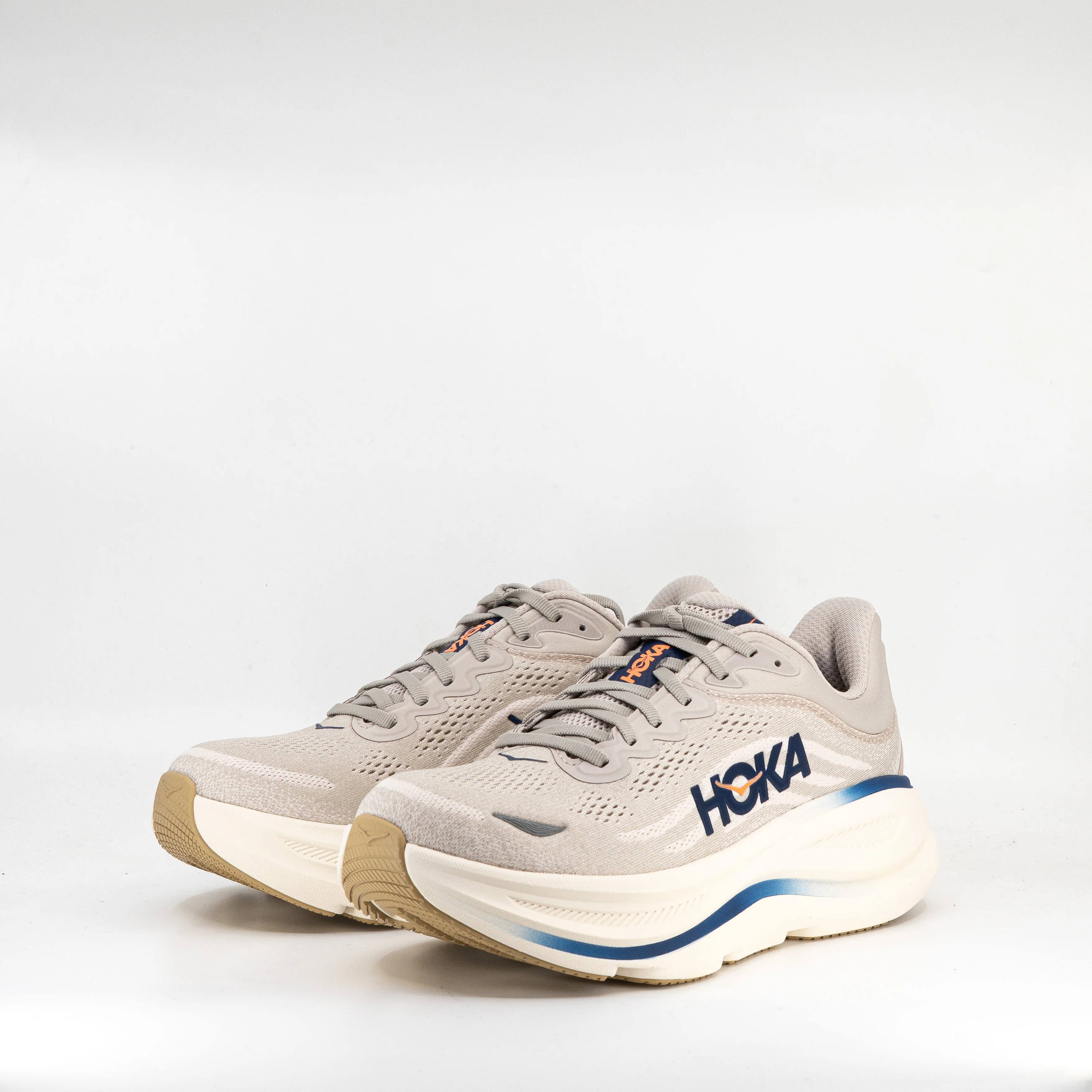 Hoka Bondi 9 (D Standard) Mens Stucco/Grout
