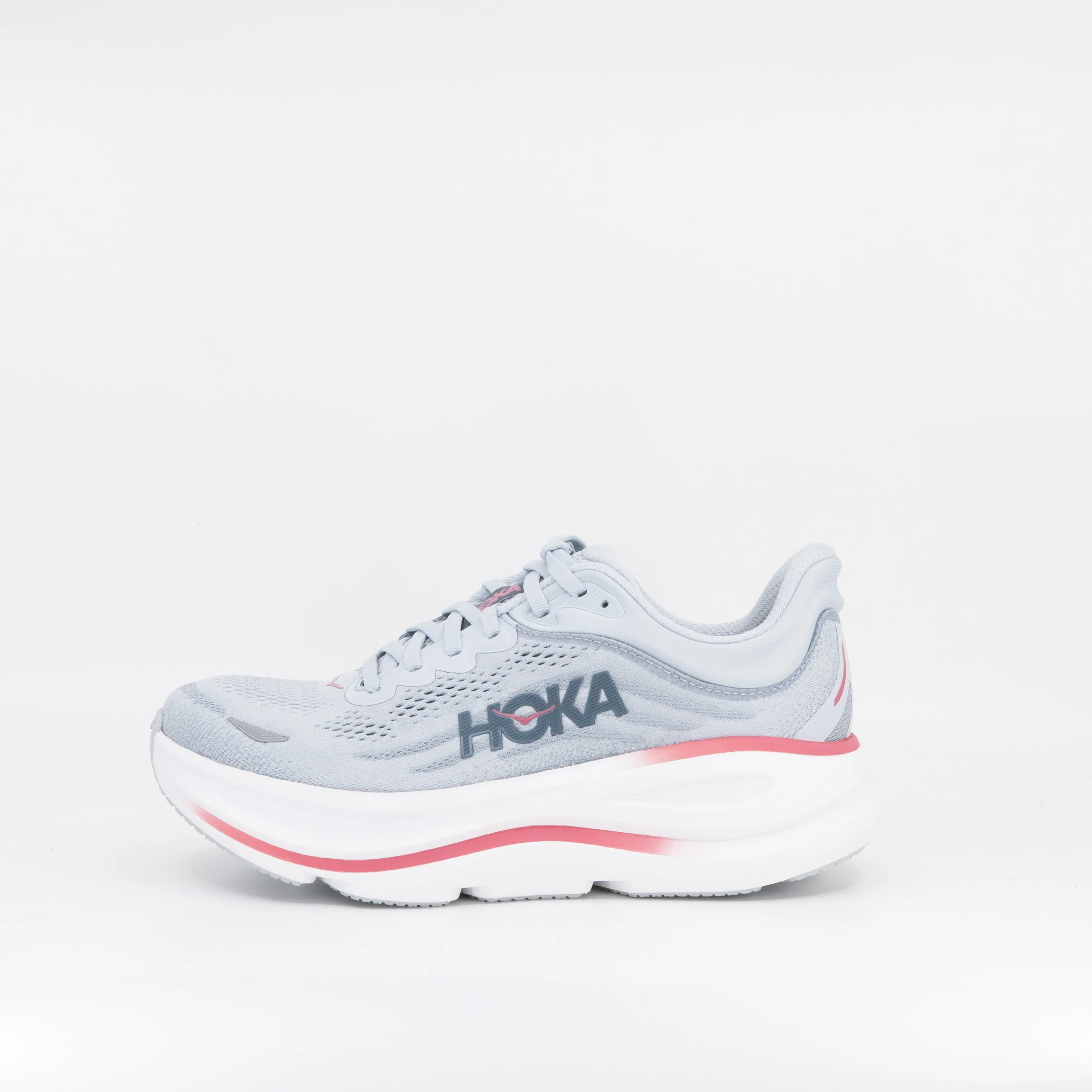 Hoka Bondi 9 (D wide) Womens Mineral Blue/ Washed Blue - Image 2