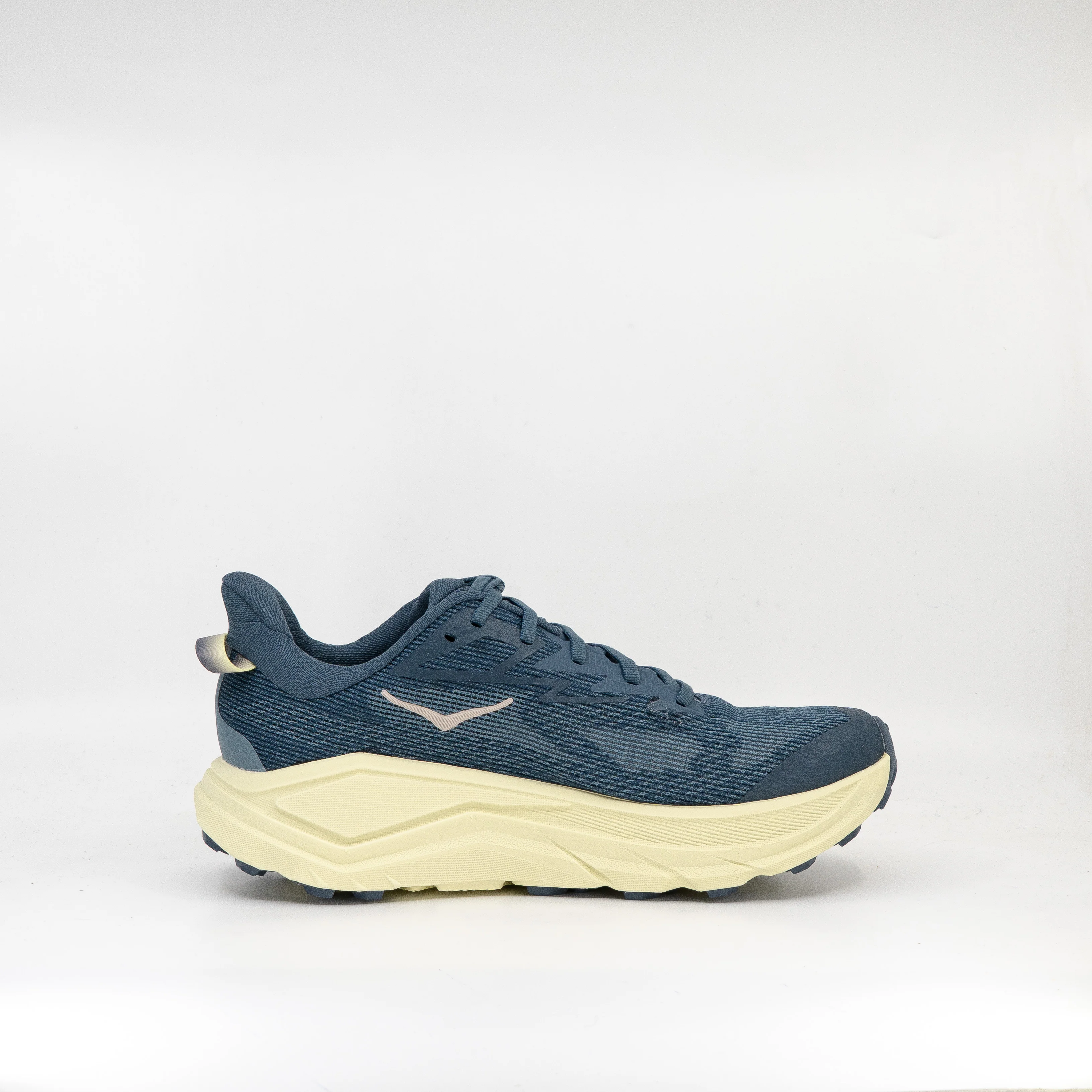 Hoka Challenger 8 (2E Wide) Mens Faded Navy/Pampas Grass - Image 3