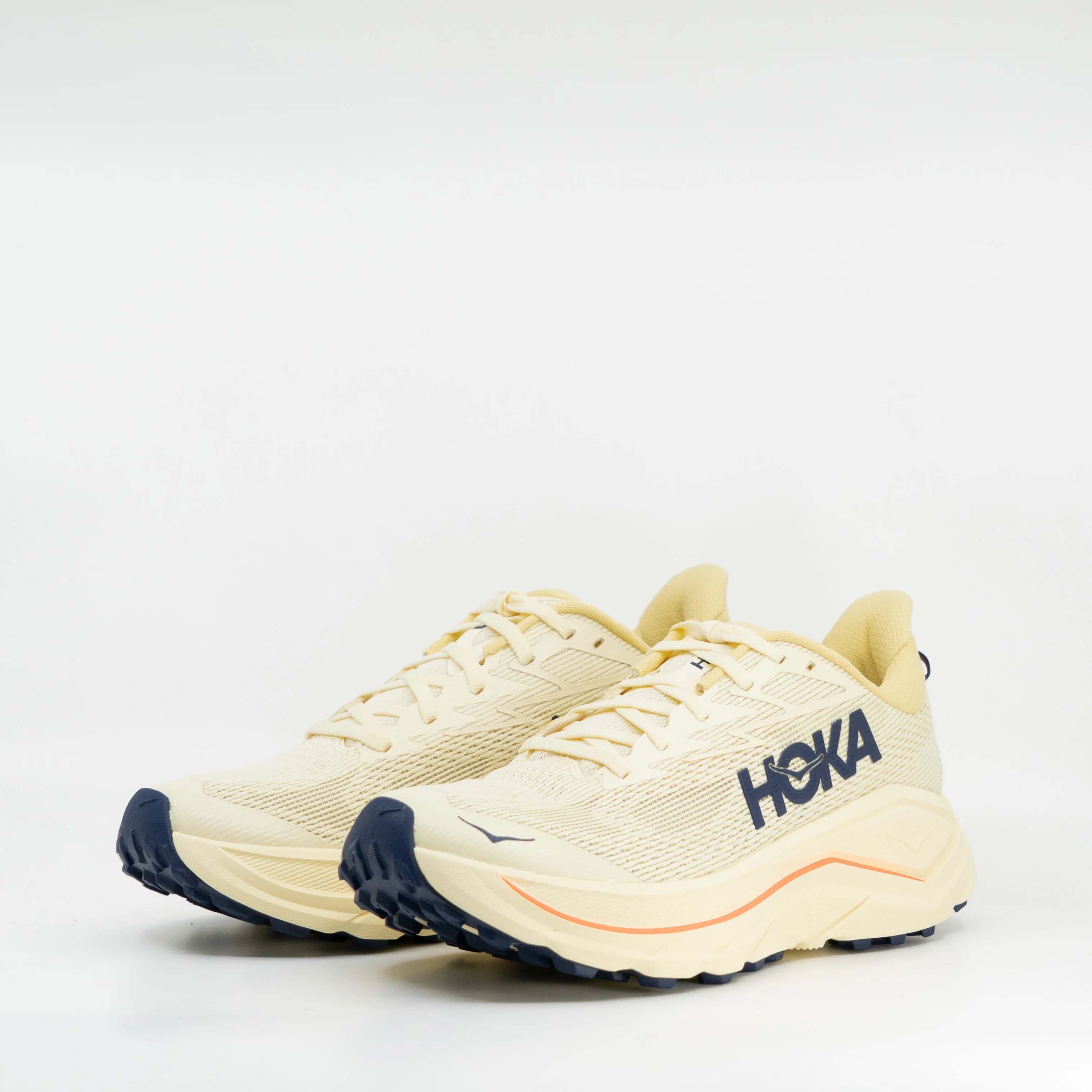 Hoka Challenger 8 (B Standard) Womens - Vintage Yellow/Midnight Blue