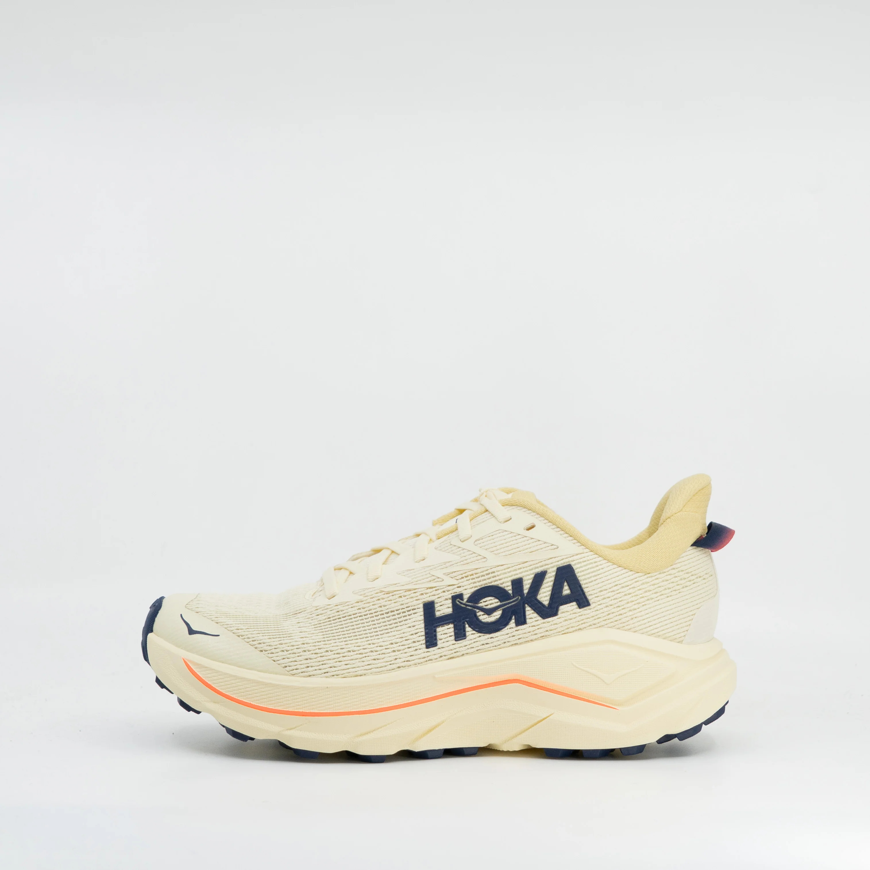 Hoka Challenger 8 (B Standard) Womens - Vintage Yellow/Midnight Blue - Image 2