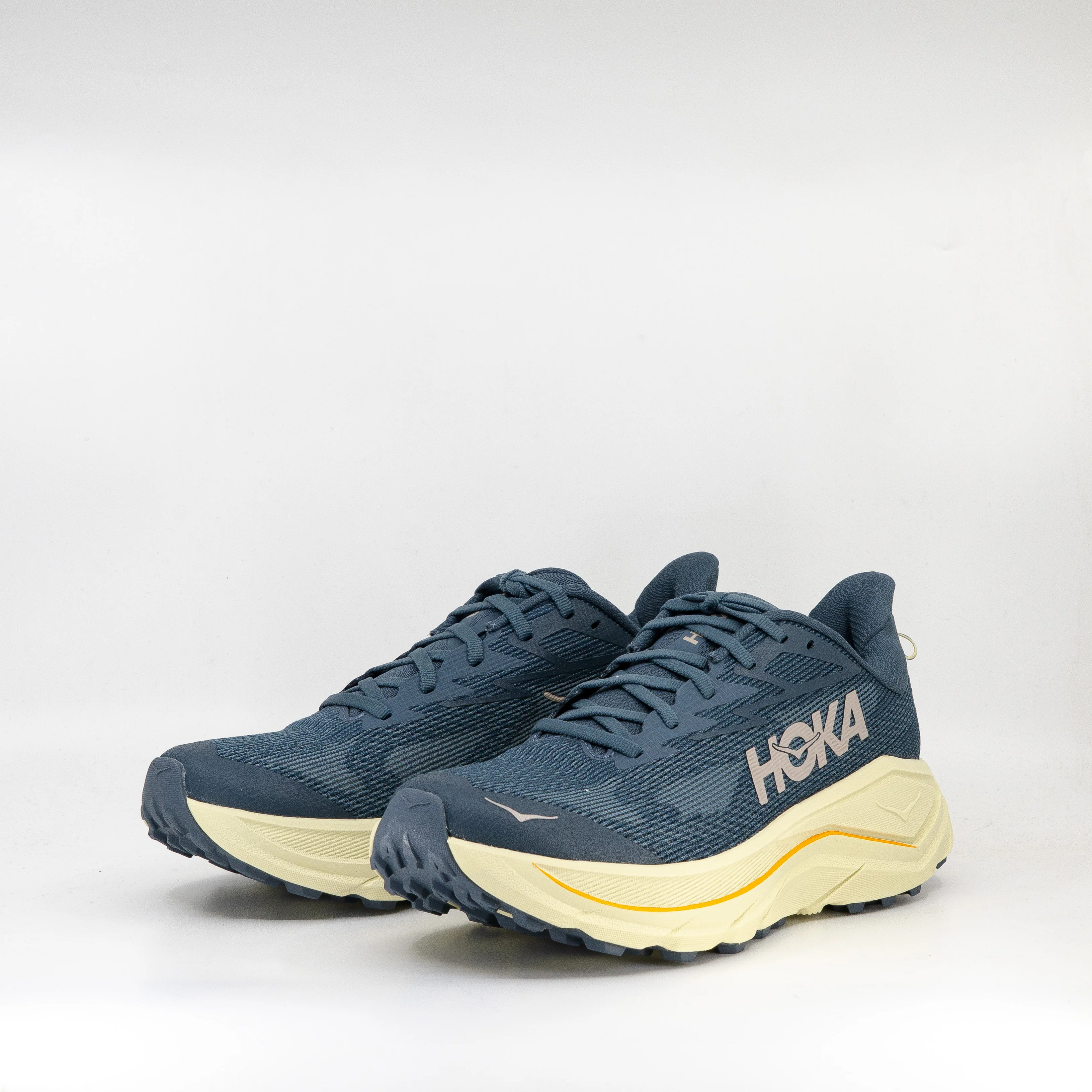 Hoka Challenger 8 (D Standard) Mens Faded Navy/Pampass Grass