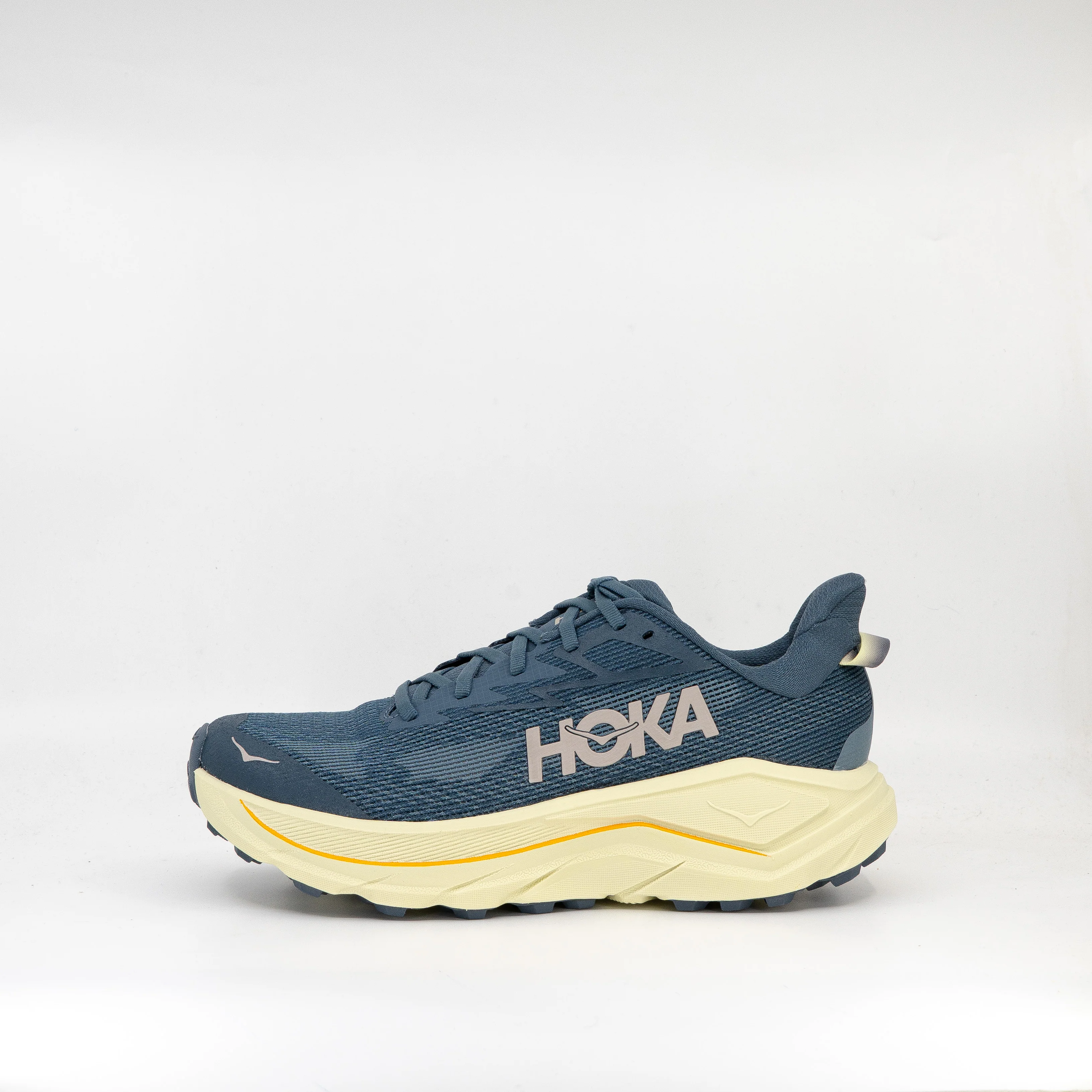 Hoka Challenger 8 (D Standard) Mens Faded Navy/Pampass Grass - Image 2