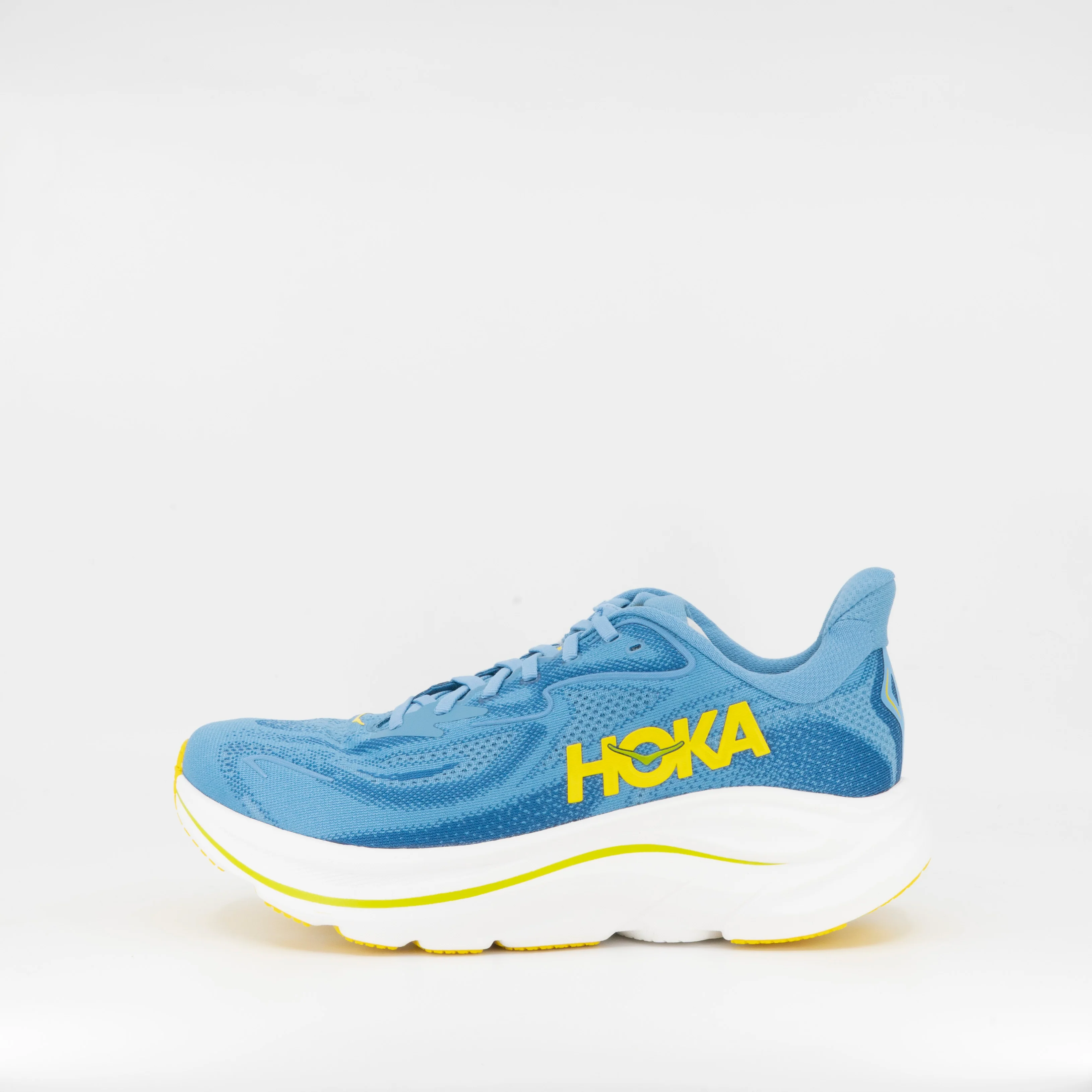 Hoka Clifton 10 (2E Wide) Mens Alpine Blue/Foggy Night - Image 2