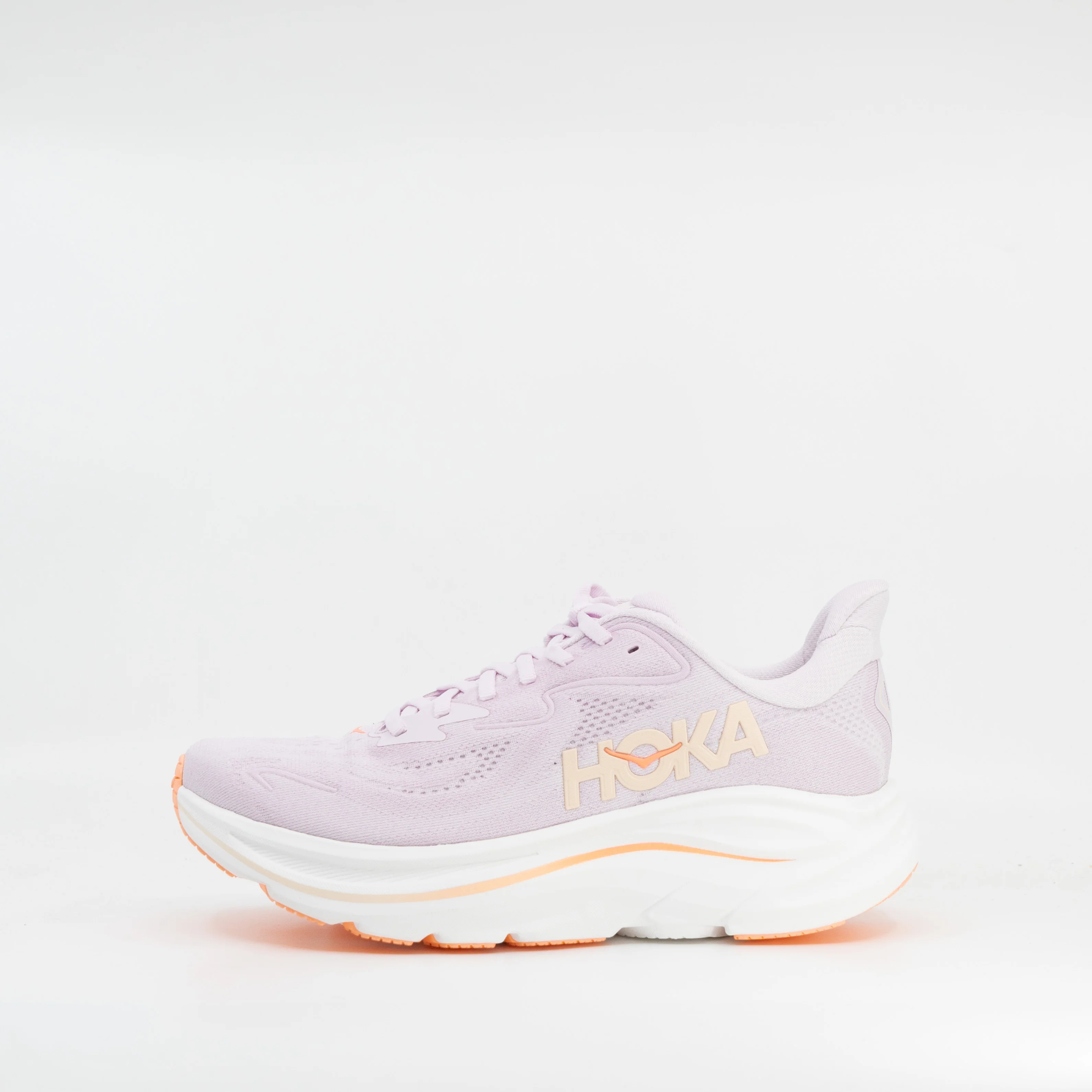 Hoka Clifton 10 (B Standard) Womens Lilac Cream/Tangerine Glow - Image 2