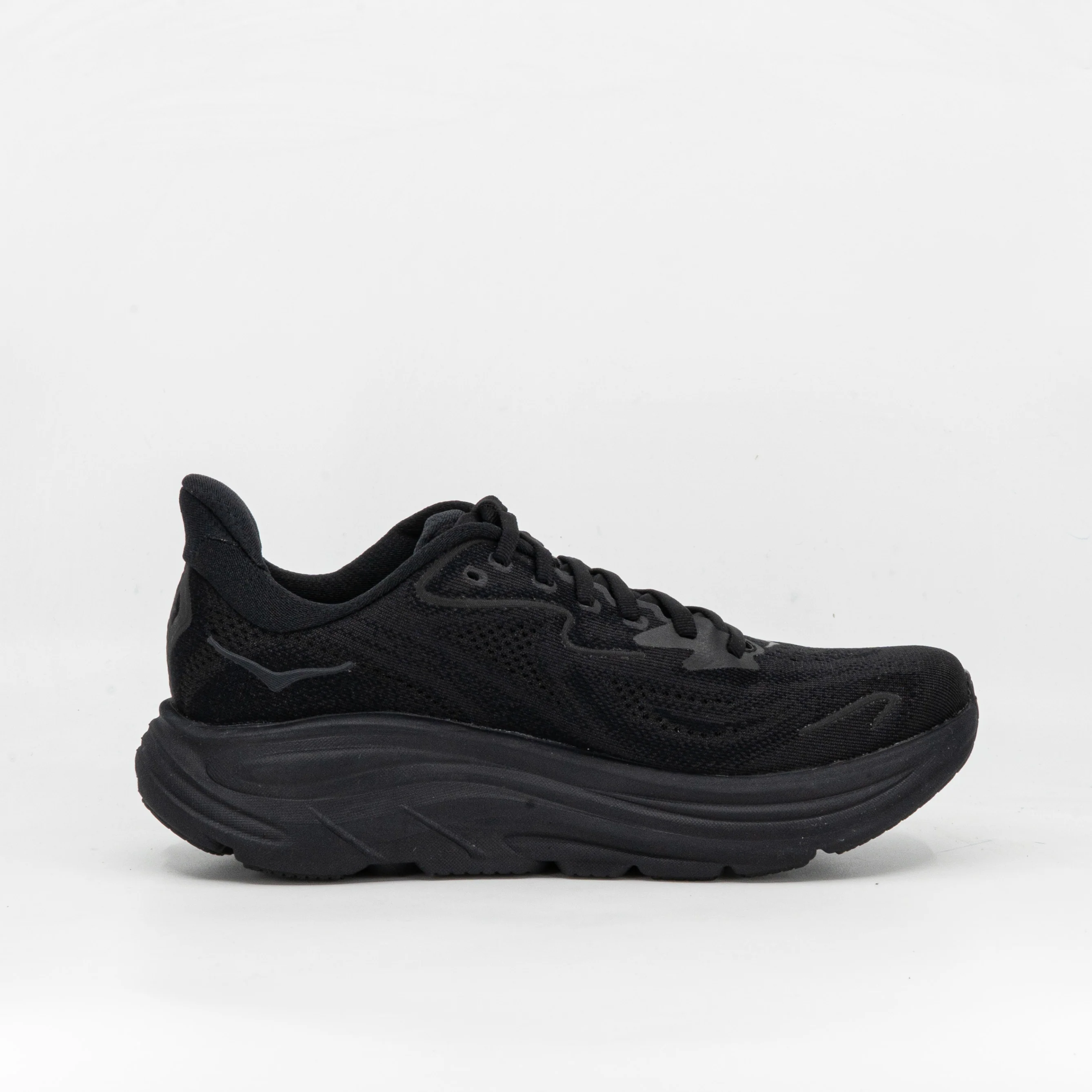Hoka Clifton 10 (D Wide) Womens Black/Black - Image 3