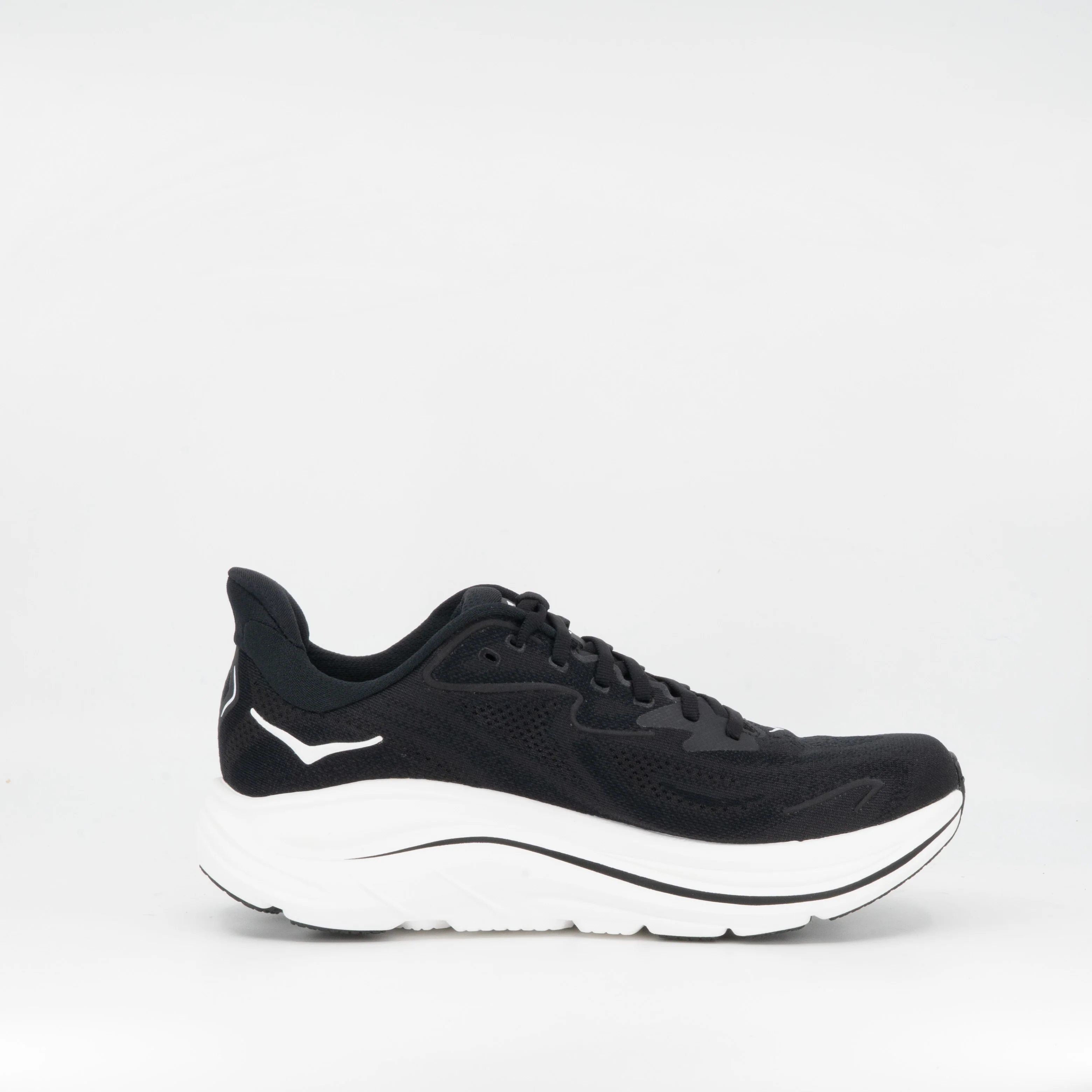 Hoka Clifton 10 (D Wide) Womens Black/White - Image 3