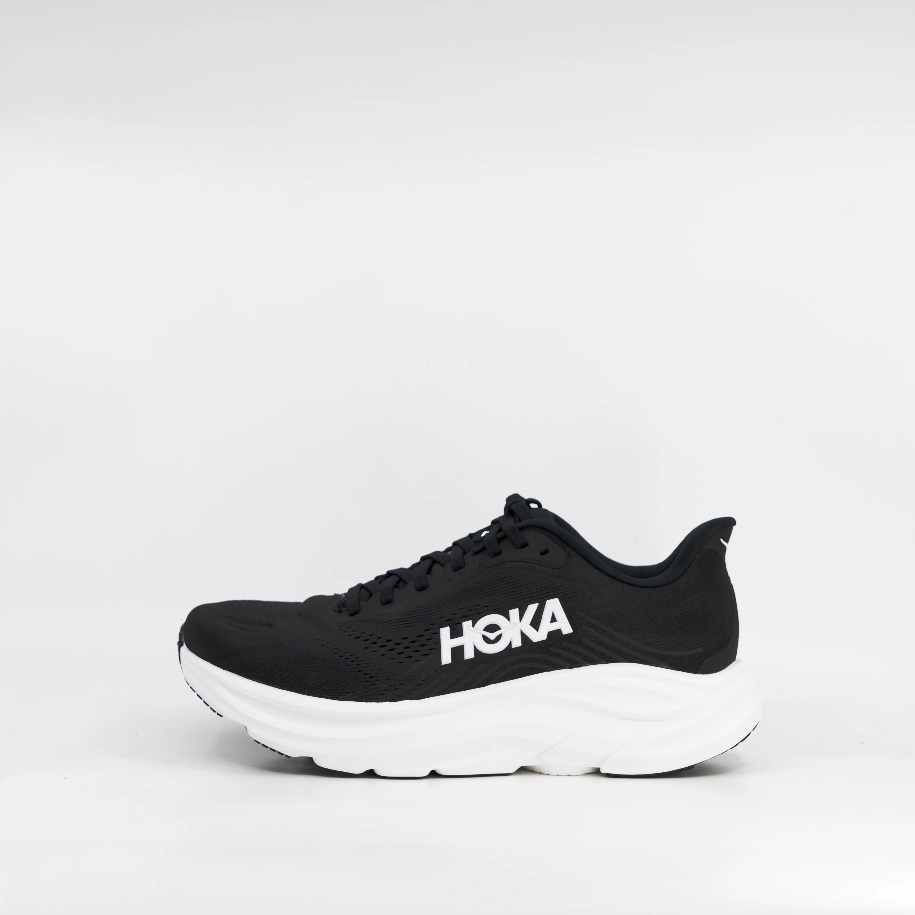 Hoka Clifton 11 (2E Wide) Mens Black/White - Image 2