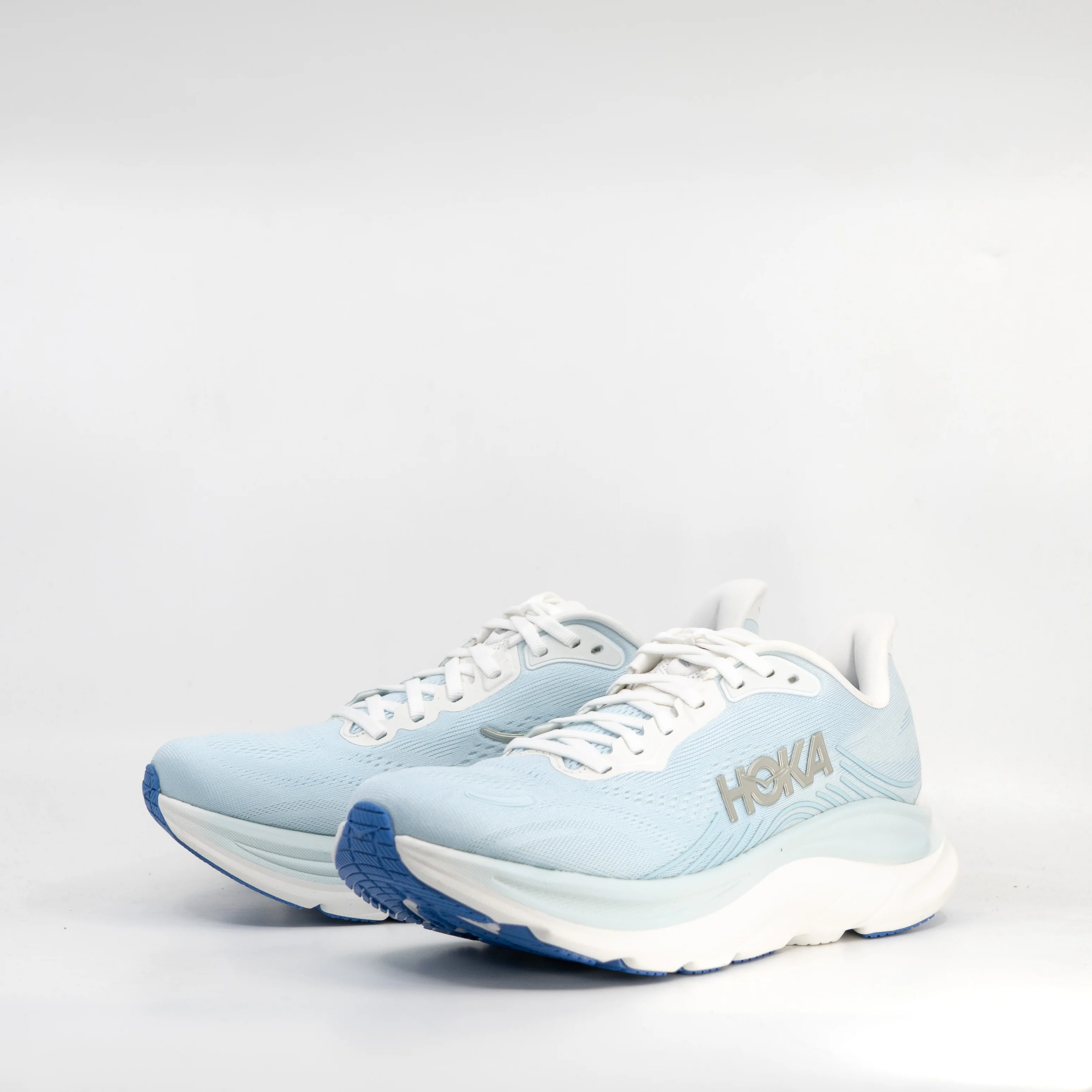 Hoka Clifton 11 (B Standard) Womens Frost/Glimmering Blue
